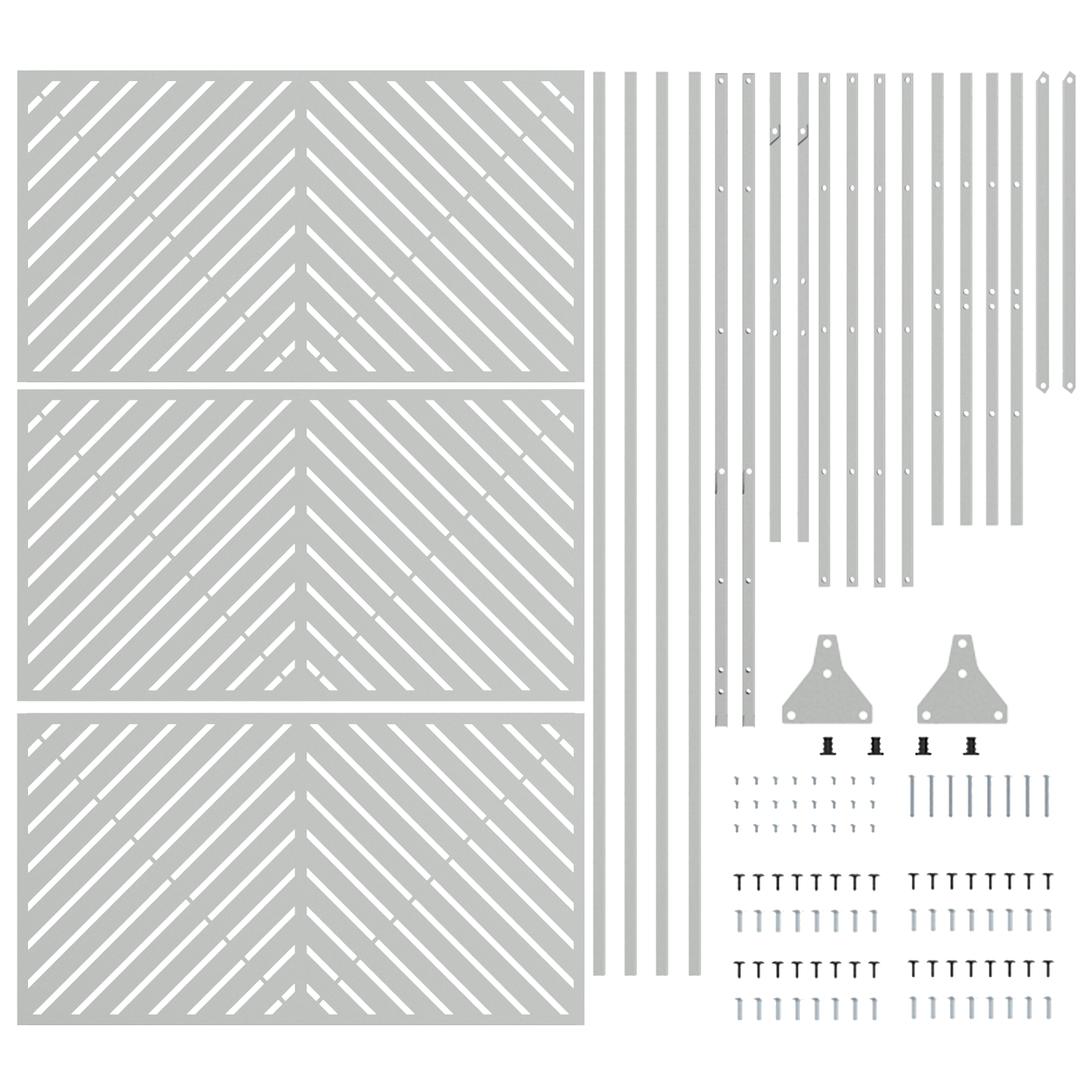 Galvanised Steel Fence Panel Galvanised steel Large - Image 5
