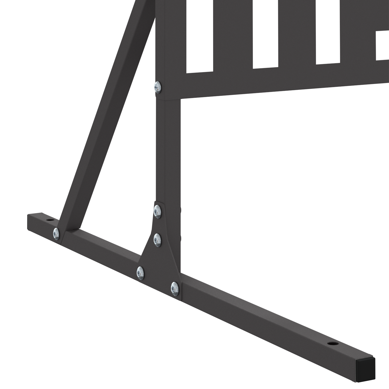 Privacy Screen 180 cm Black Steel - Image 4