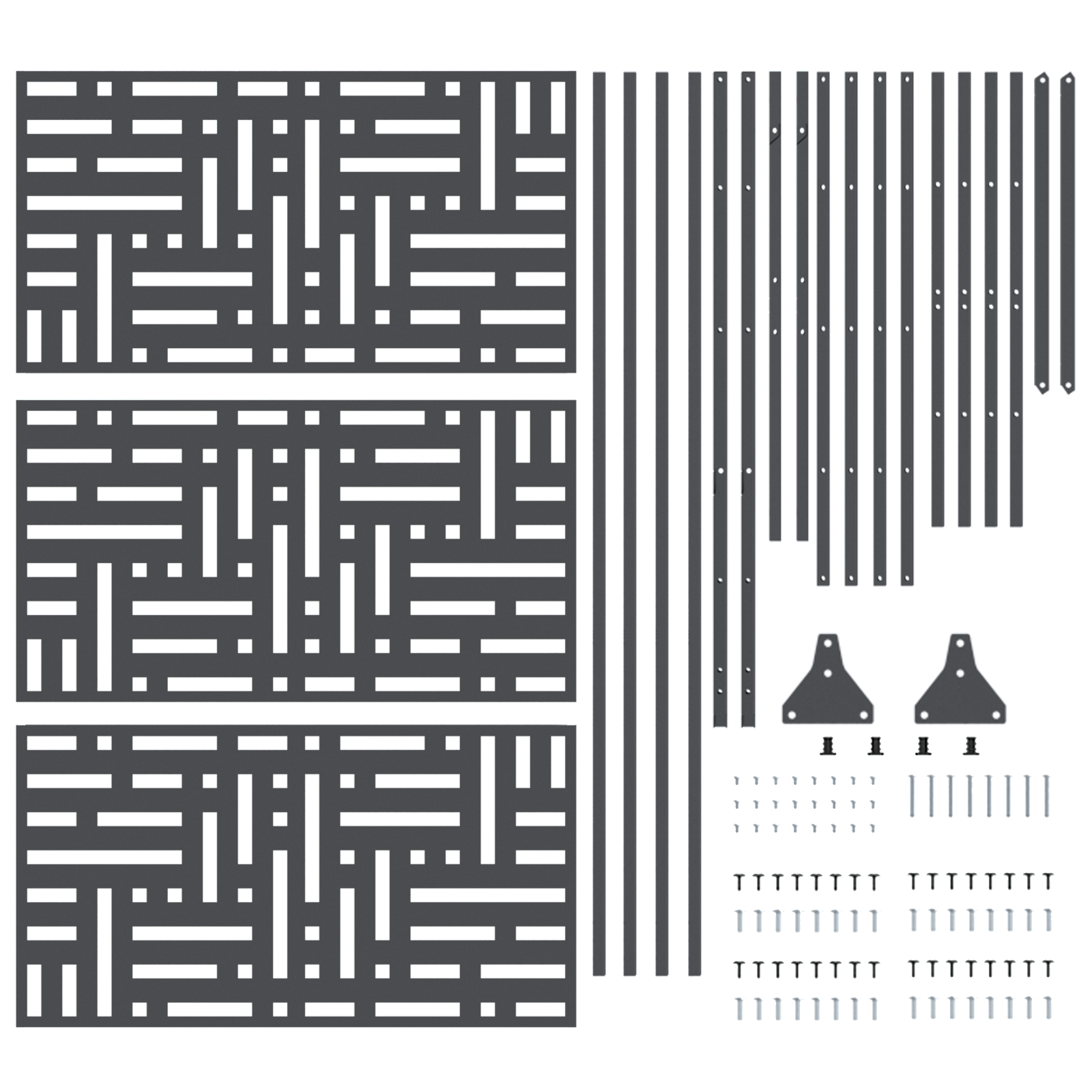 Metal Fence Panel Anthracite Metal Large Durable Fence Panel - Image 5