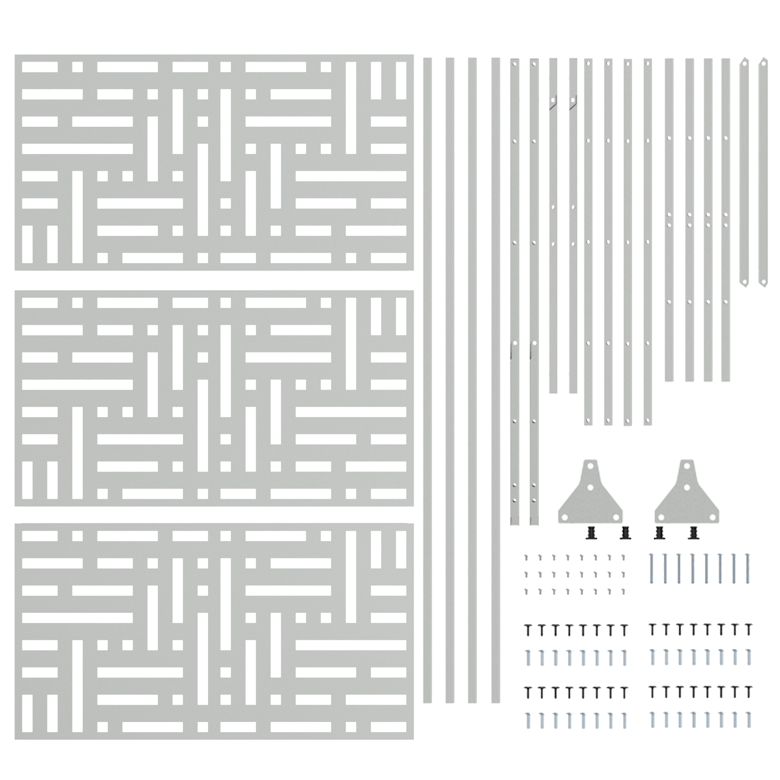 Privacy Screen 180 cm Galvanised Steel - Image 5