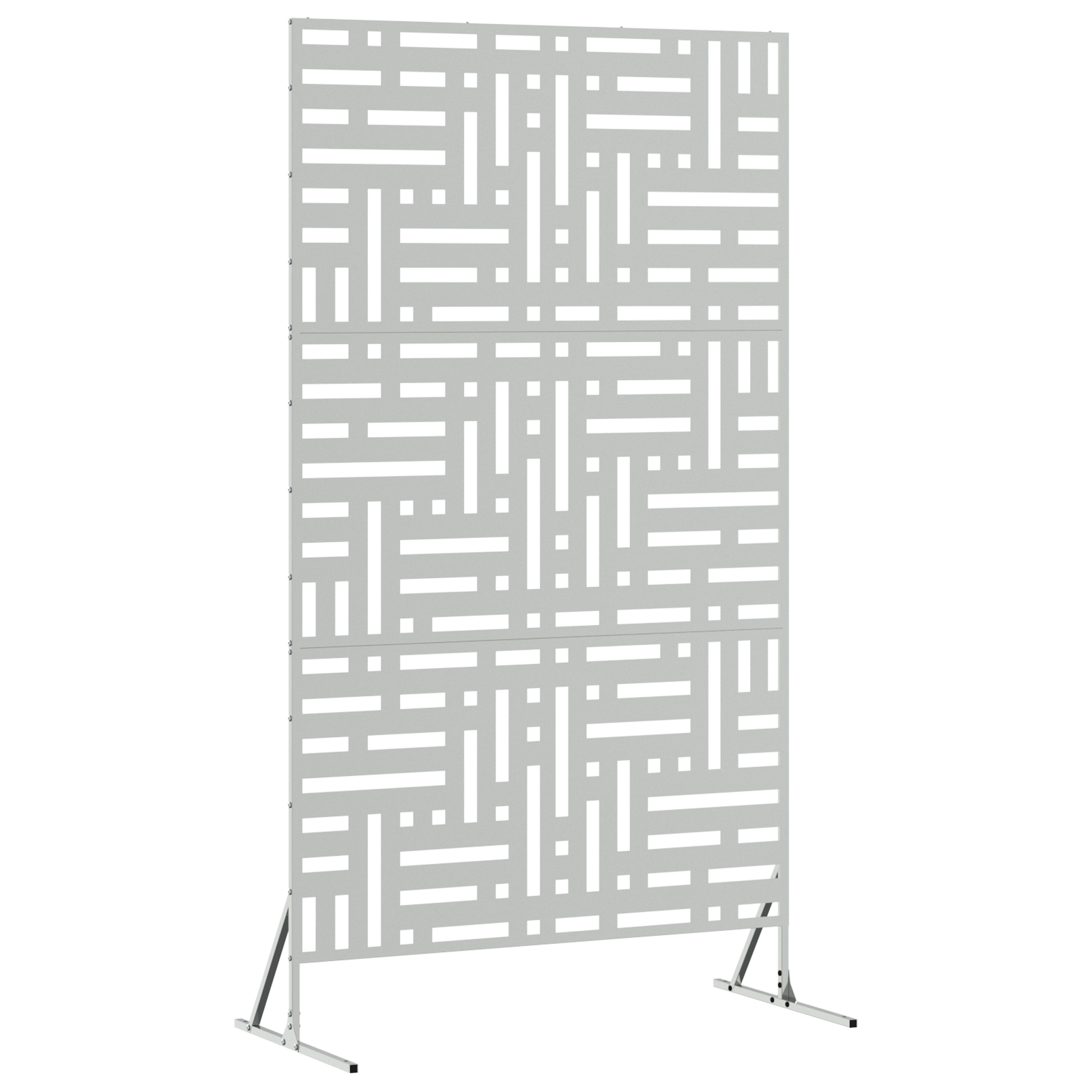 Privacy Screen 180 cm Galvanised Steel - Image 2