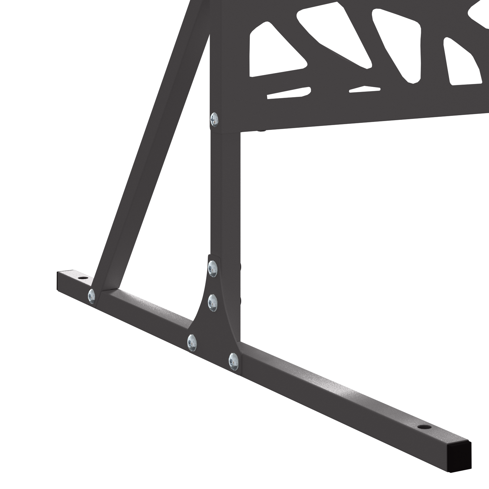 Metal Fence Panel Black Powder-Coated Steel Large Leaf Pattern - Image 4