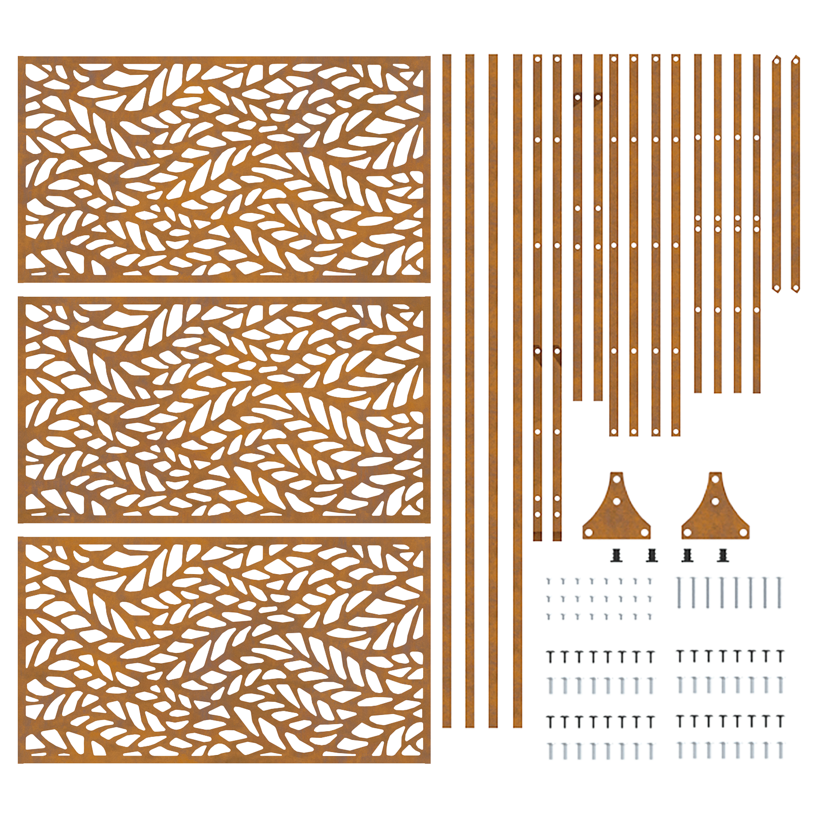 Weathering Steel Fence Panel Weathering steel Large - Image 6