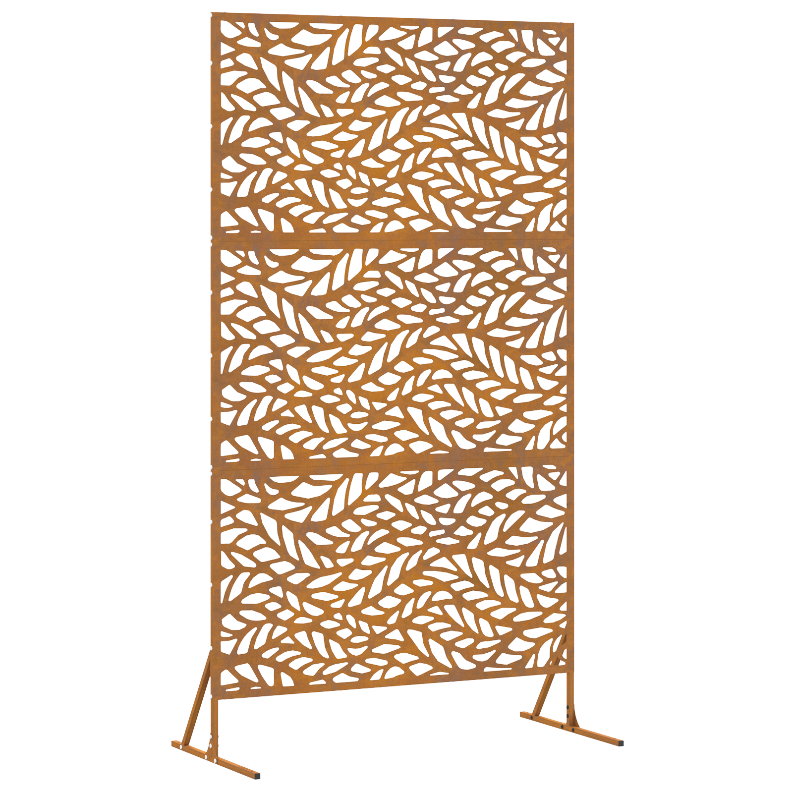  vidaXL Magánzó képernyő 100x50x180 cm, időjárásálló acél akciós termékkép 1