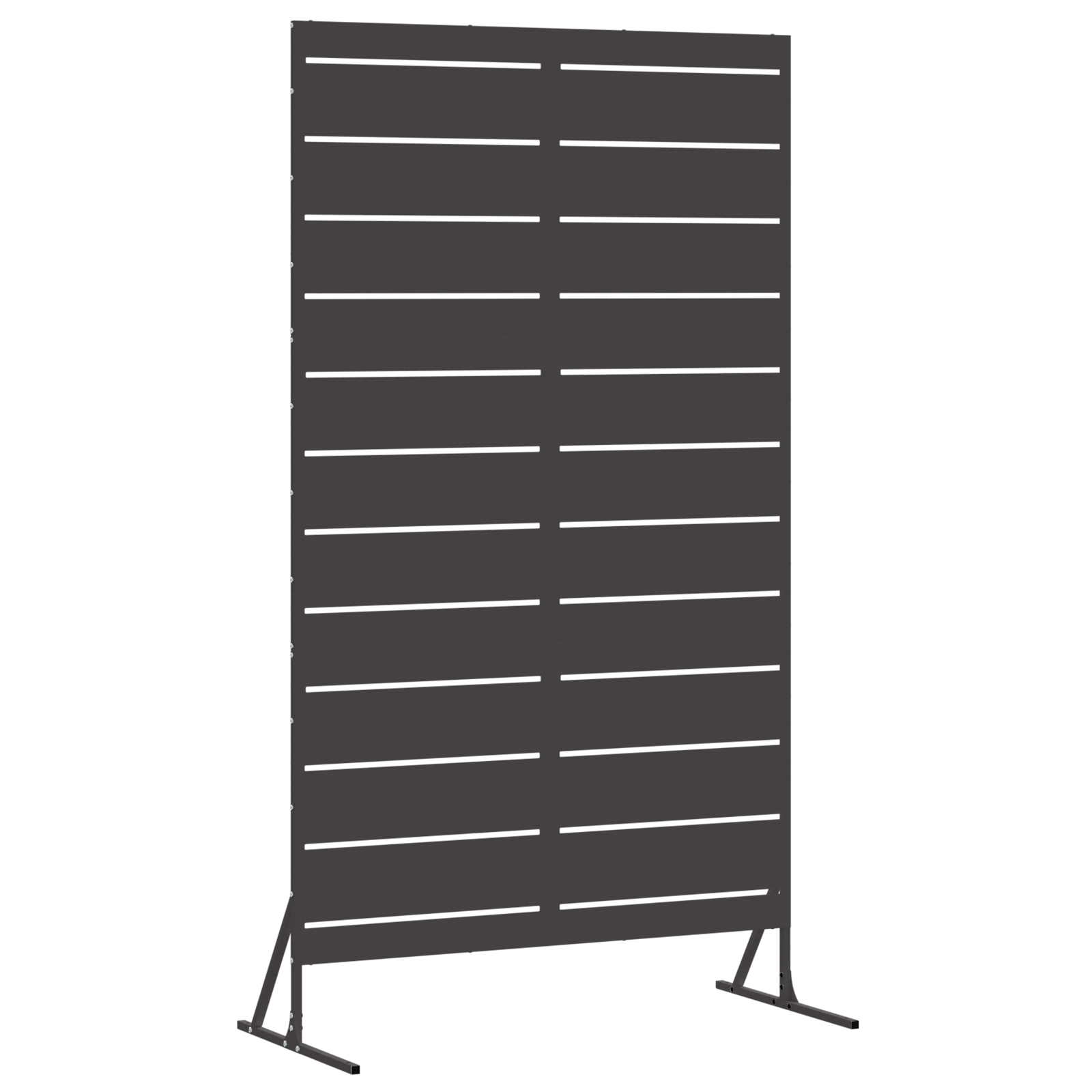 Privacy Screen 180 cm Black Steel - Image 2