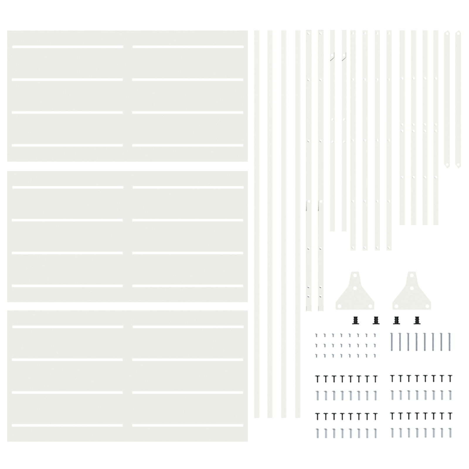 Metal Fence Panel White Metal Standard Durable - Image 5