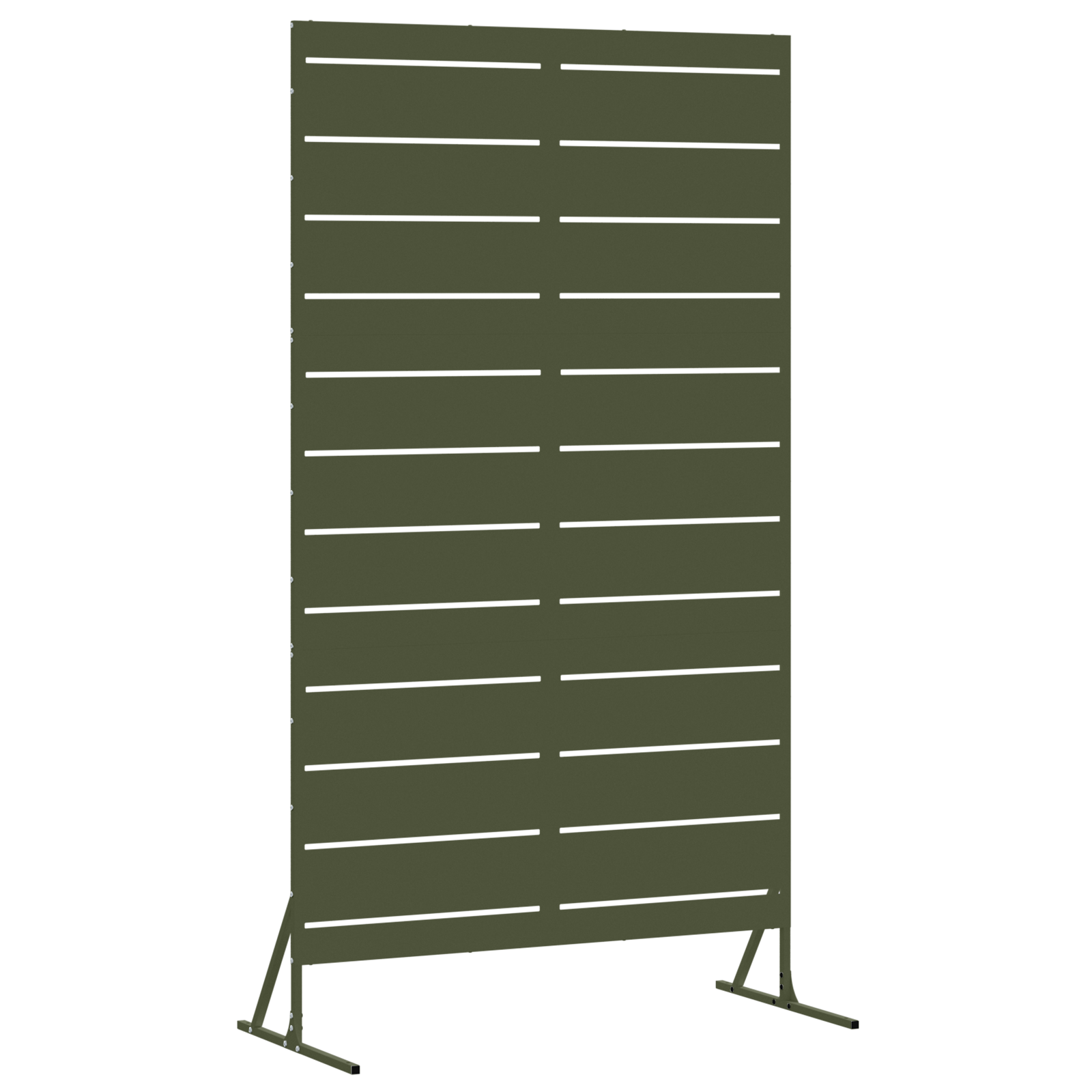 Metal Fence Panel Olive green Powder-Coated Steel - Image 2