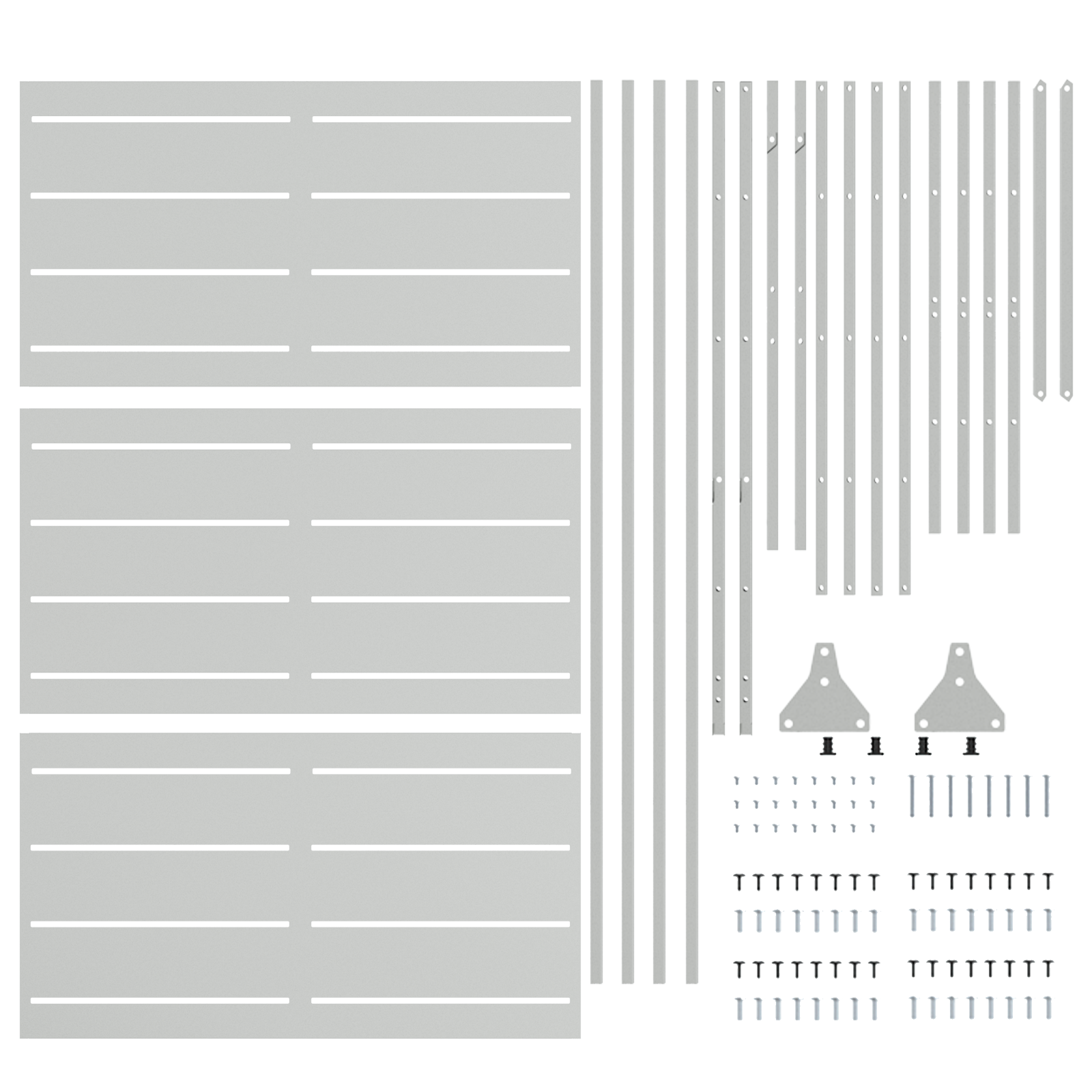 Privacy Screen 180 cm Galvanised Steel - Image 5