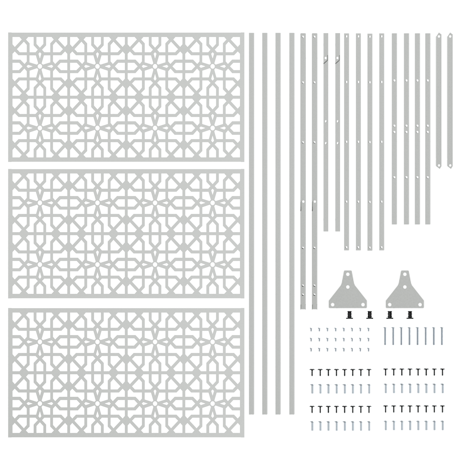 Galvanised Steel Fence Panel Galvanised steel Large Durable - Image 5