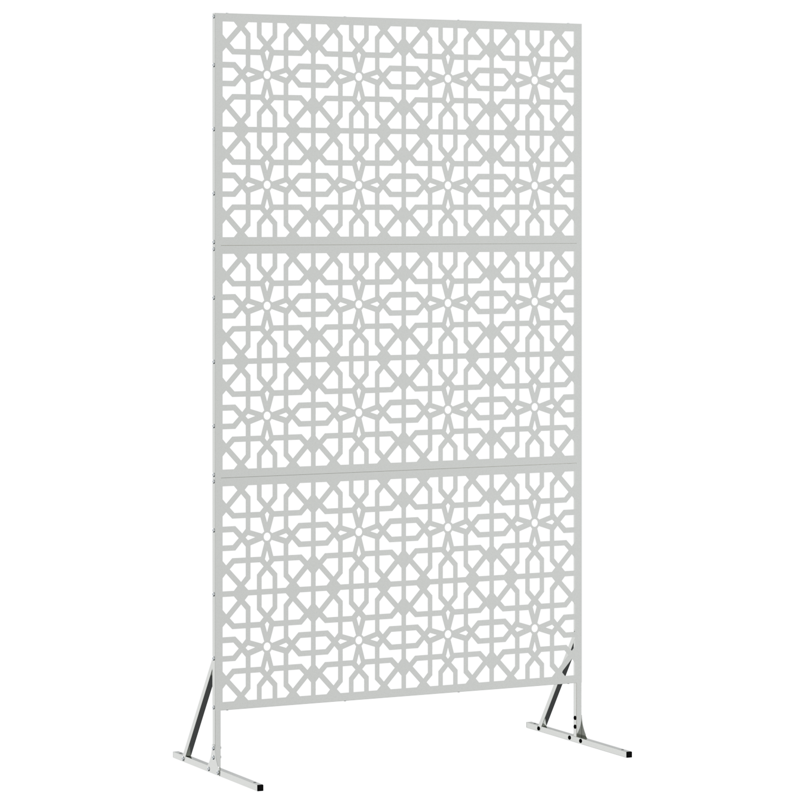  vidaXL Magánképernyő 100x50x180 cm Horganyzott Acél akciós termékkép 1