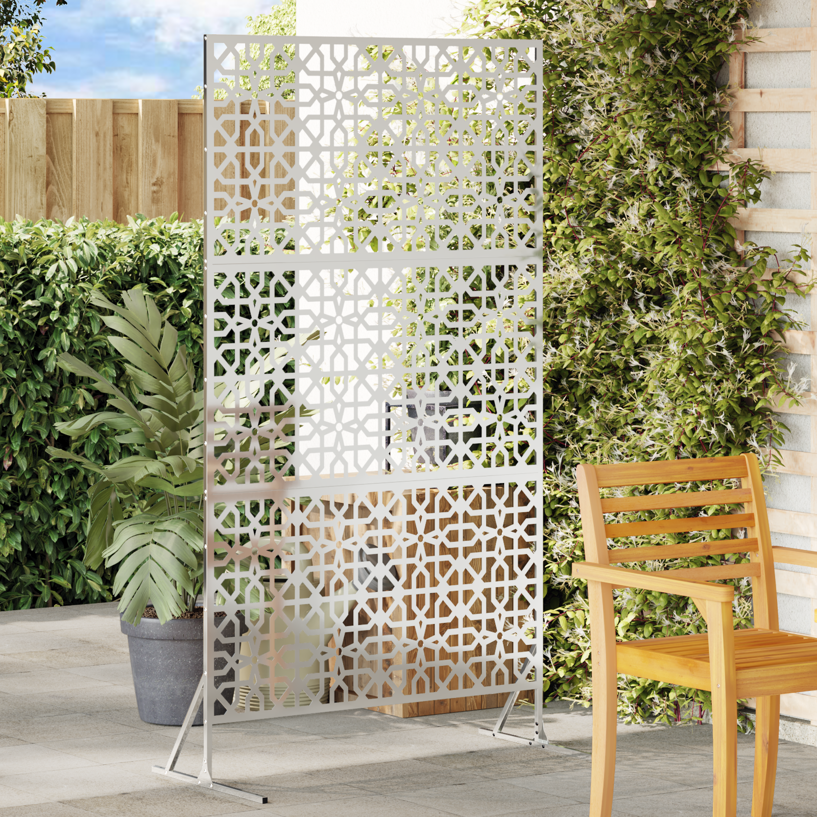 Galvanised Steel Fence Panel Galvanised steel Large Durable