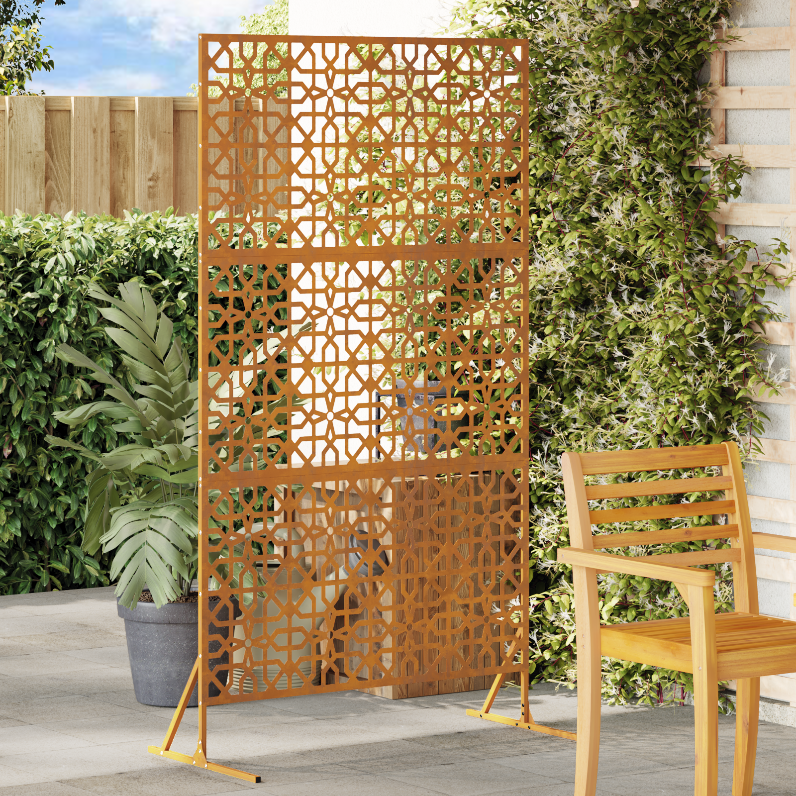 Weathering Steel Fence Panel Weathering steel Medium Pattern