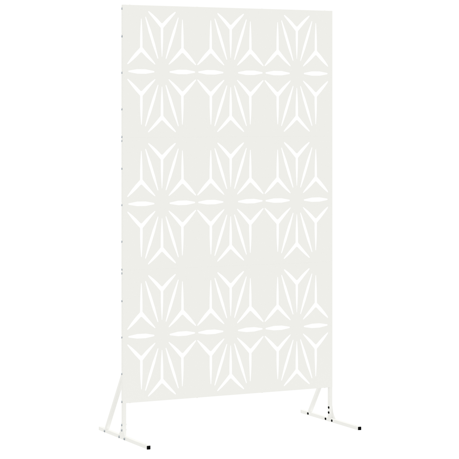 Metal Fence Panel White Metal Large Decorative Inlays - Image 2