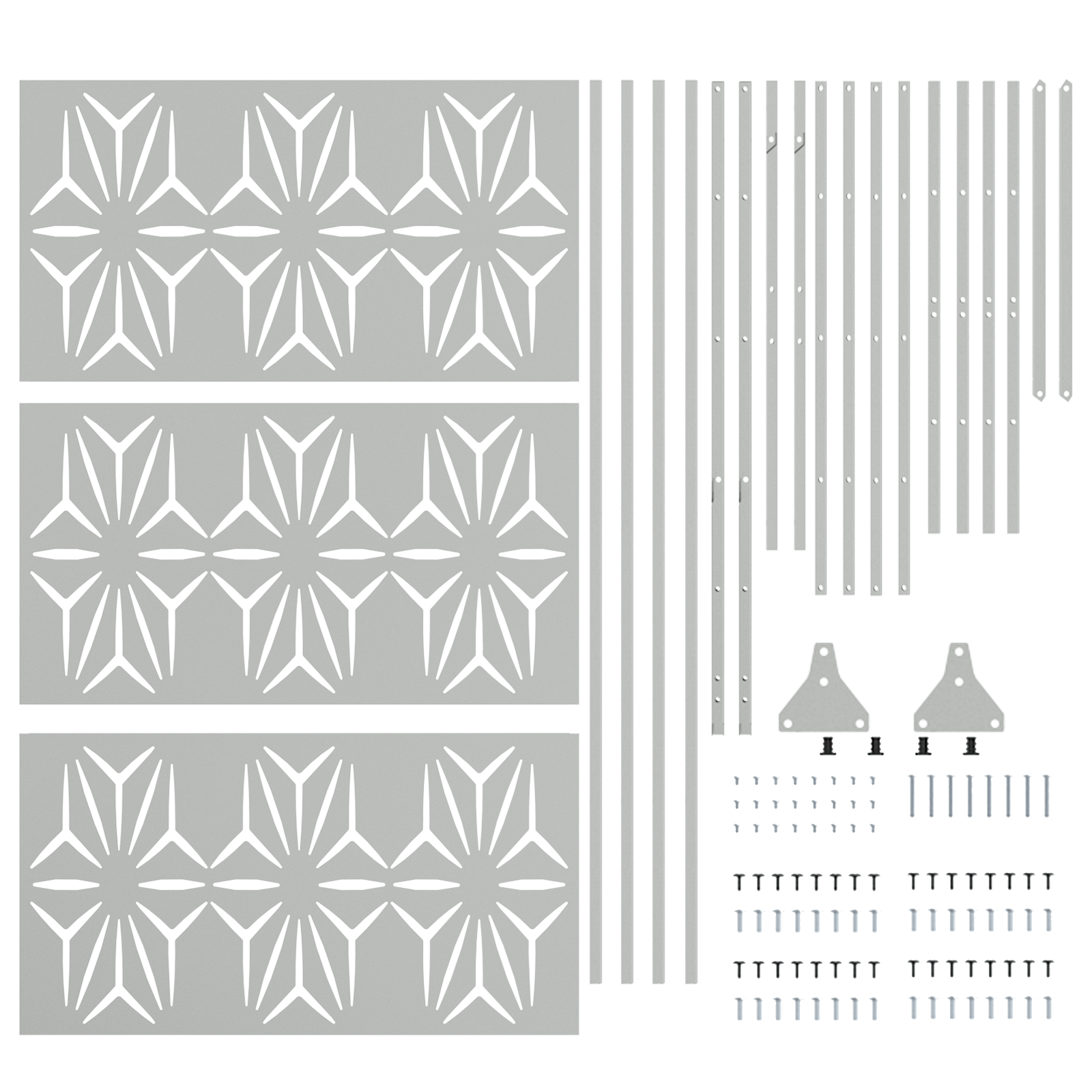 Galvanised Steel Fence Panel Galvanised steel Large - Image 5