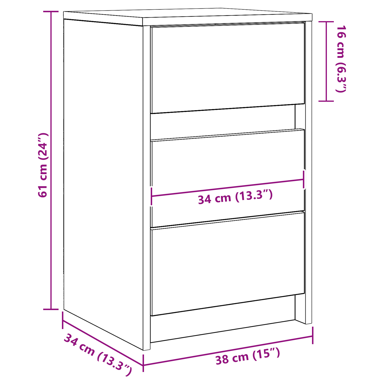 Bedside Cabinet with LED Lights Old Wood Engineered Wood - Image 9