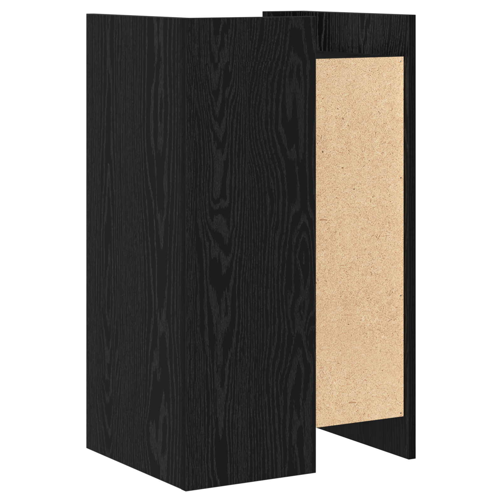 Sideboard Black Oak 45x35x75 cm Engineered Wood - Image 8