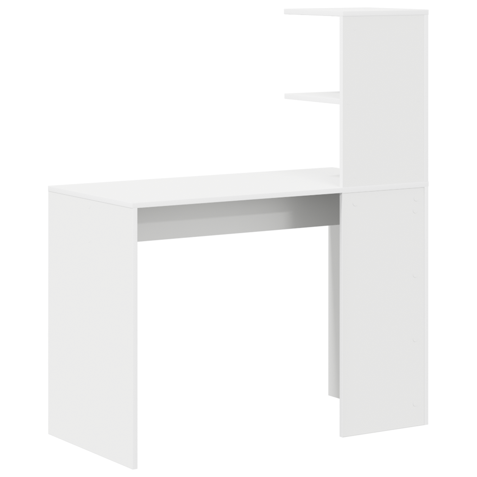 White Writing Desk White MDF Compact Decorative Inlays - Image 6