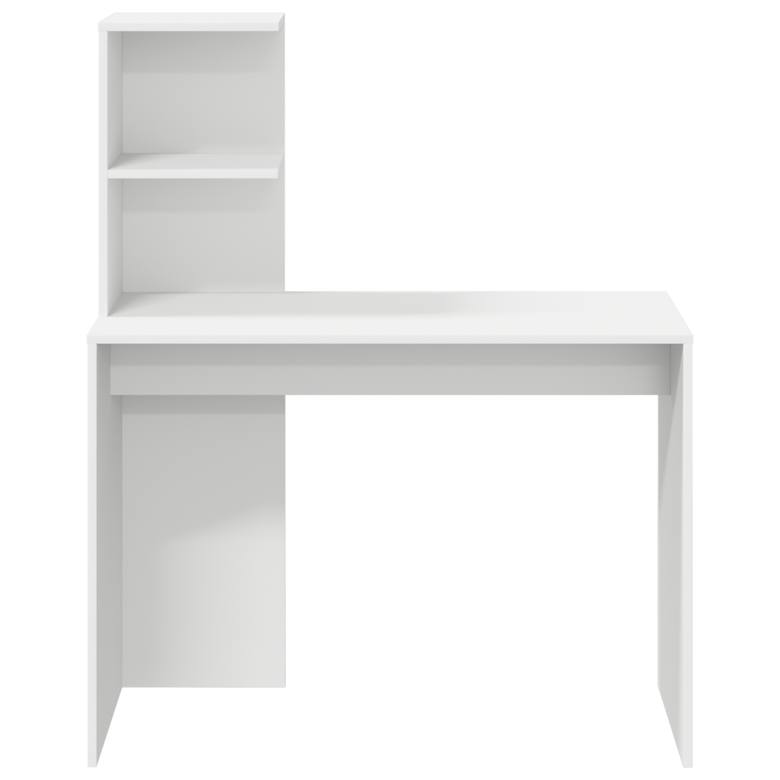 White Writing Desk White MDF Compact Decorative Inlays - Image 4