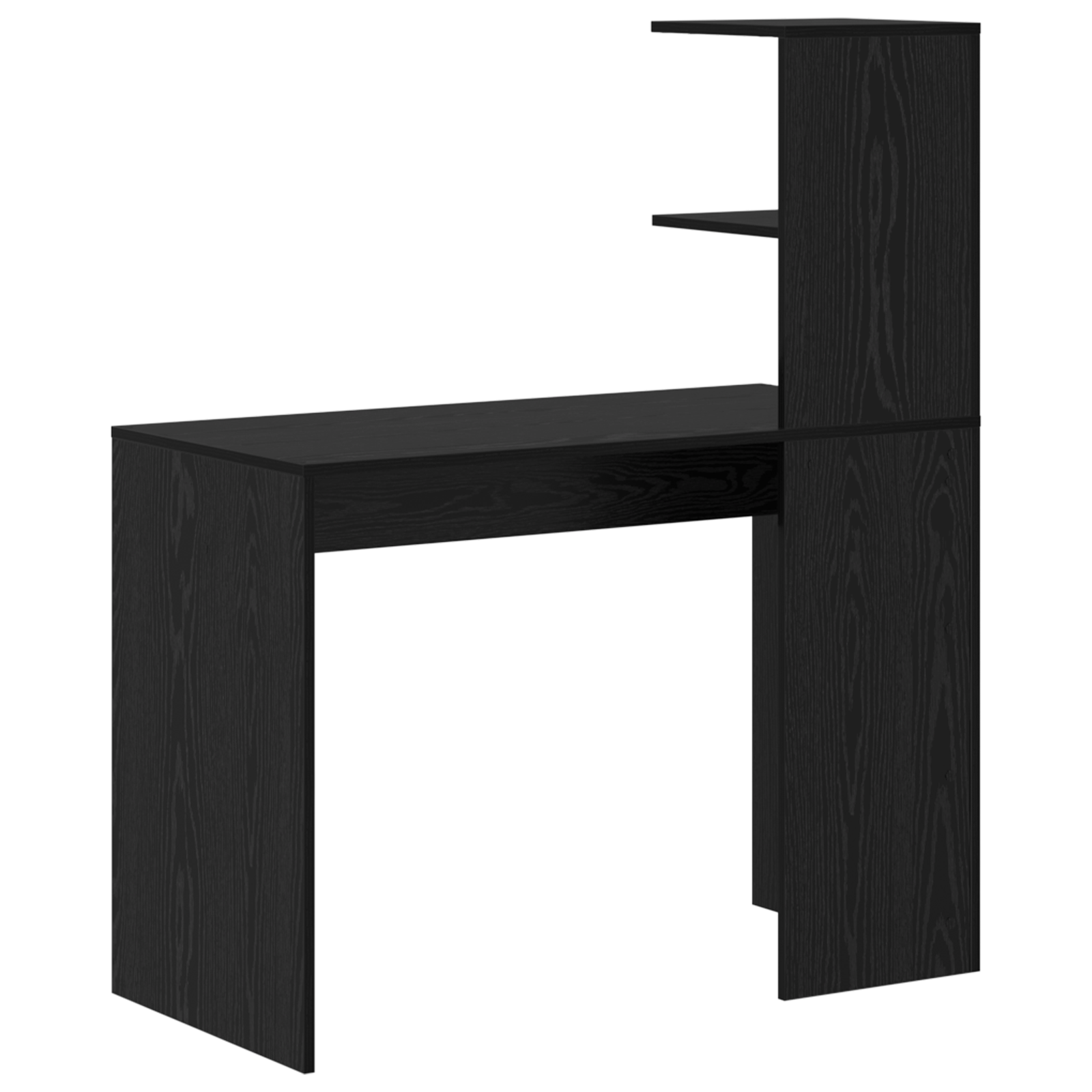 Black Oak Writing Desk Black Oak MDF, laminate Compact Shelving - Image 6