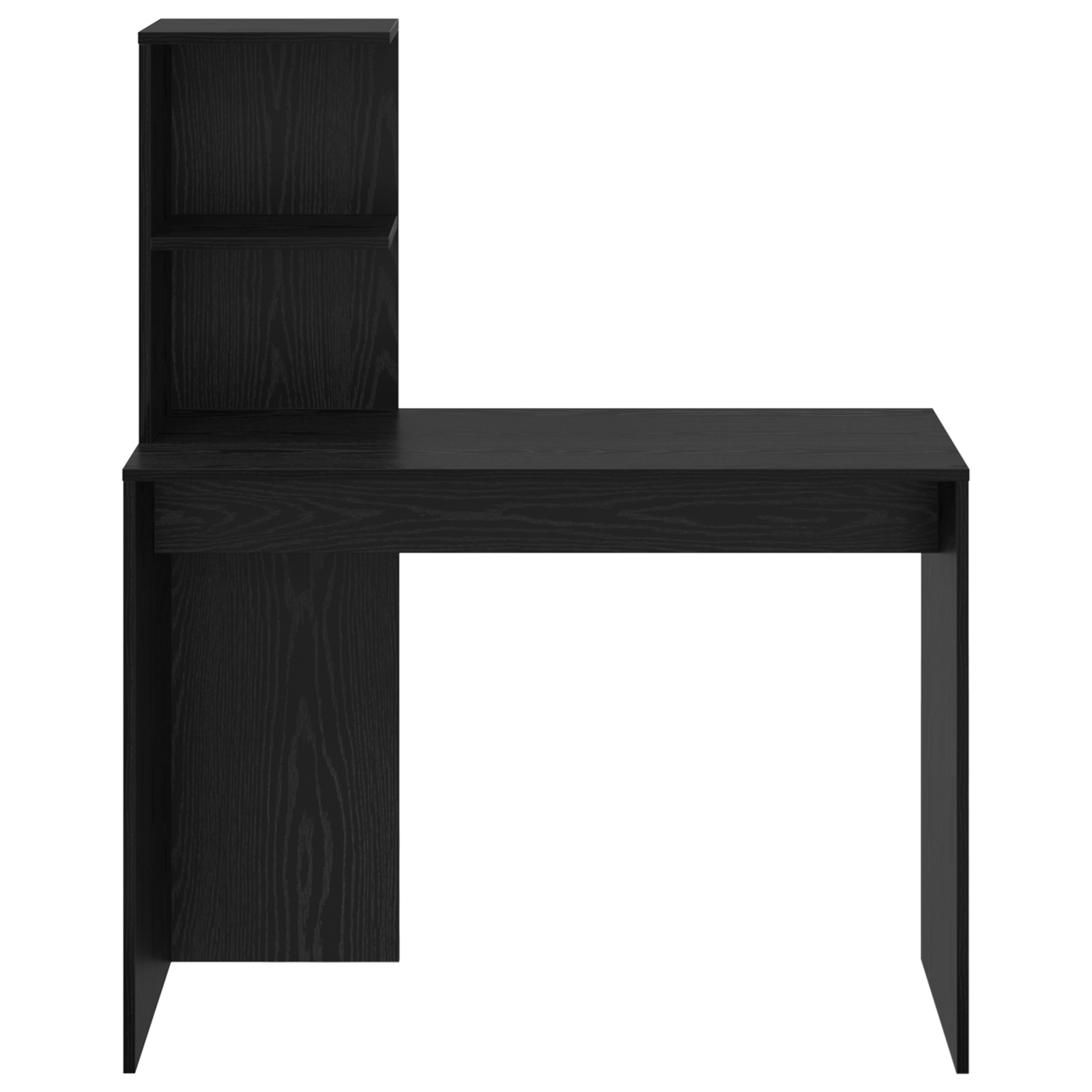 Black Oak Writing Desk Black Oak MDF, laminate Compact Shelving - Image 4