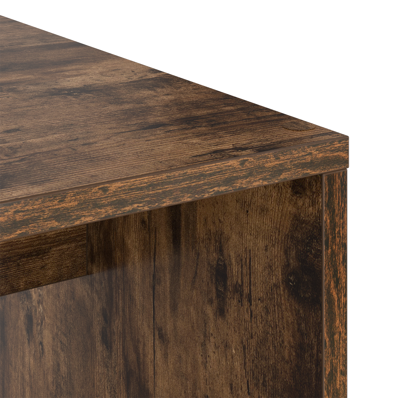 Smoked Oak Writing Desk Smoked Oak Engineered wood Medium Storage - Image 7