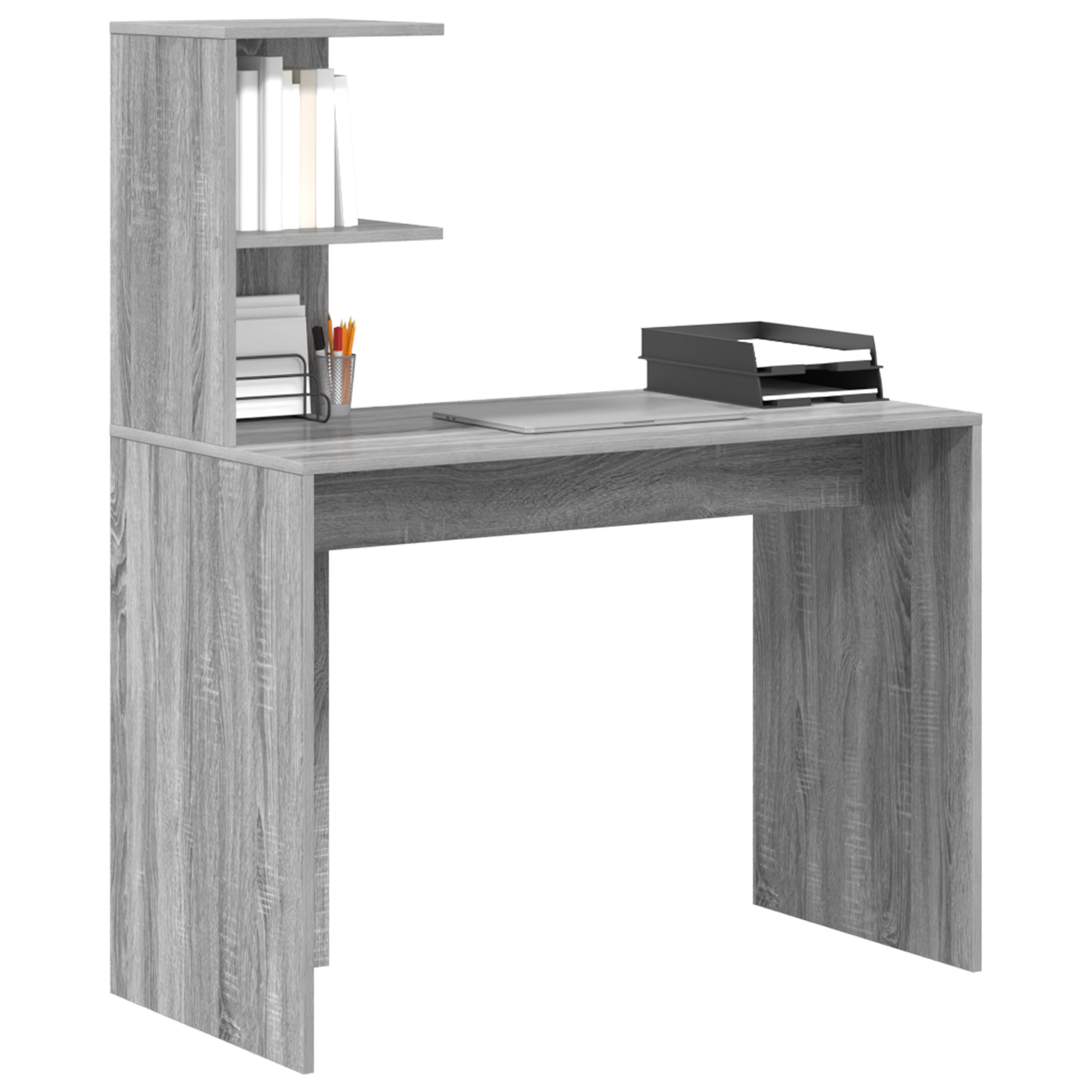 Grey Writing Desk Grey Sonoma Particle board Standard desk size - Image 3