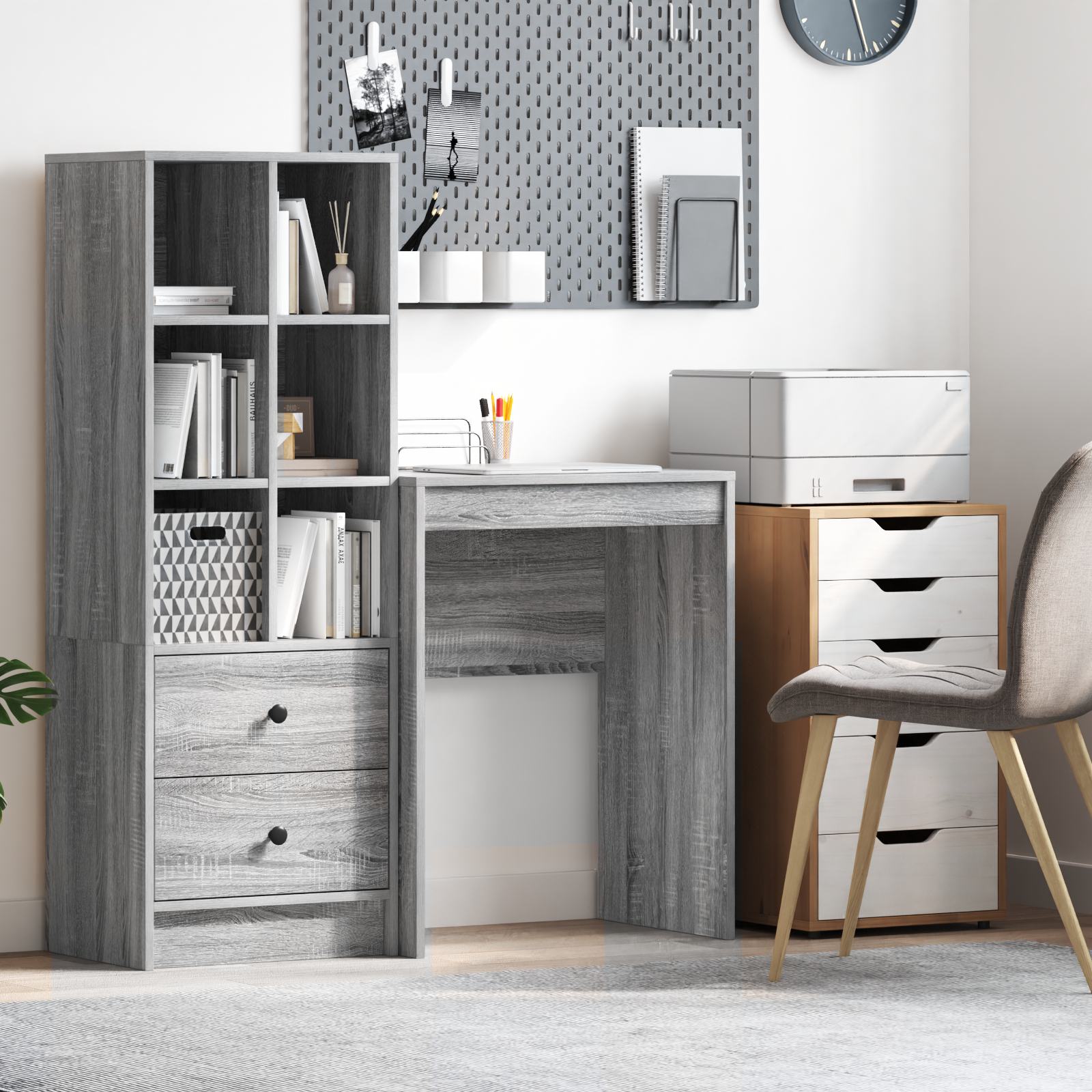 Writing Desk Grey Sonoma Particle board 60 x 40 x 76 cm