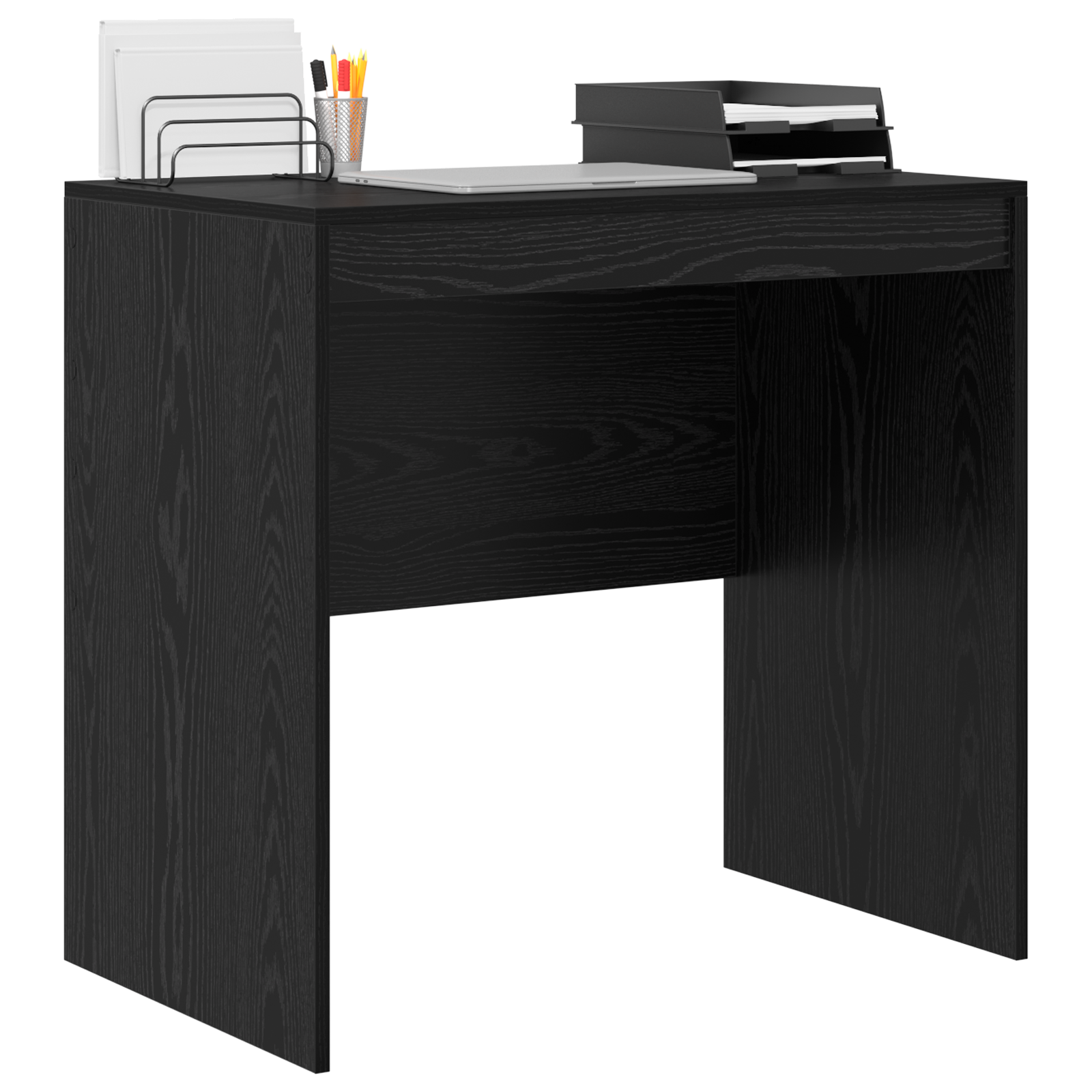 Desk Black Oak 80x50x76 cm Engineered wood - Image 3