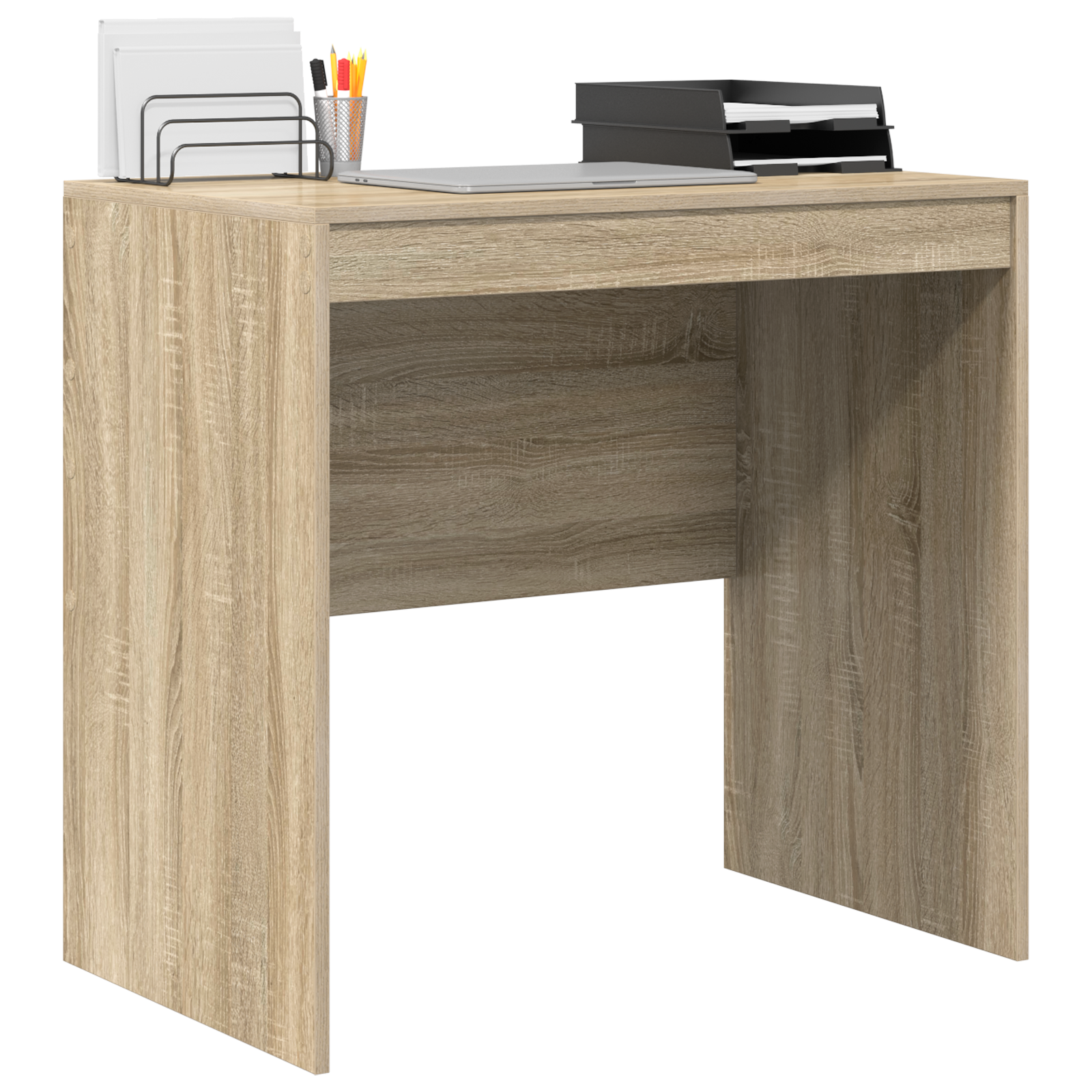 Desk Sonoma Oak 80x50x76 cm Engineered Wood - Image 3