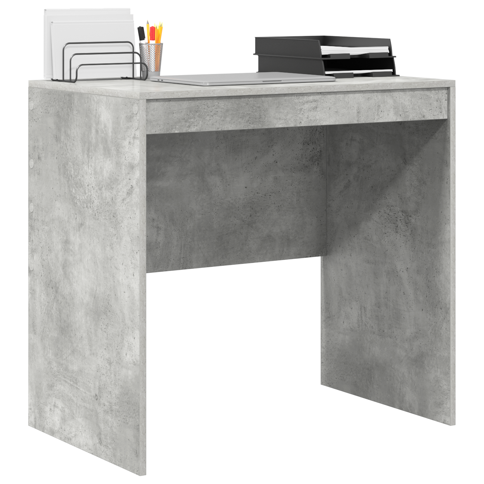 Desk Concrete Grey 80x50x76 cm Engineered wood - Image 3