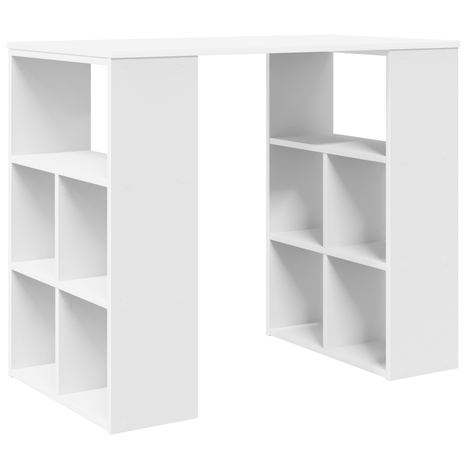 White Corner Desk White MDF Medium Storage White Corner Desk - Image 2