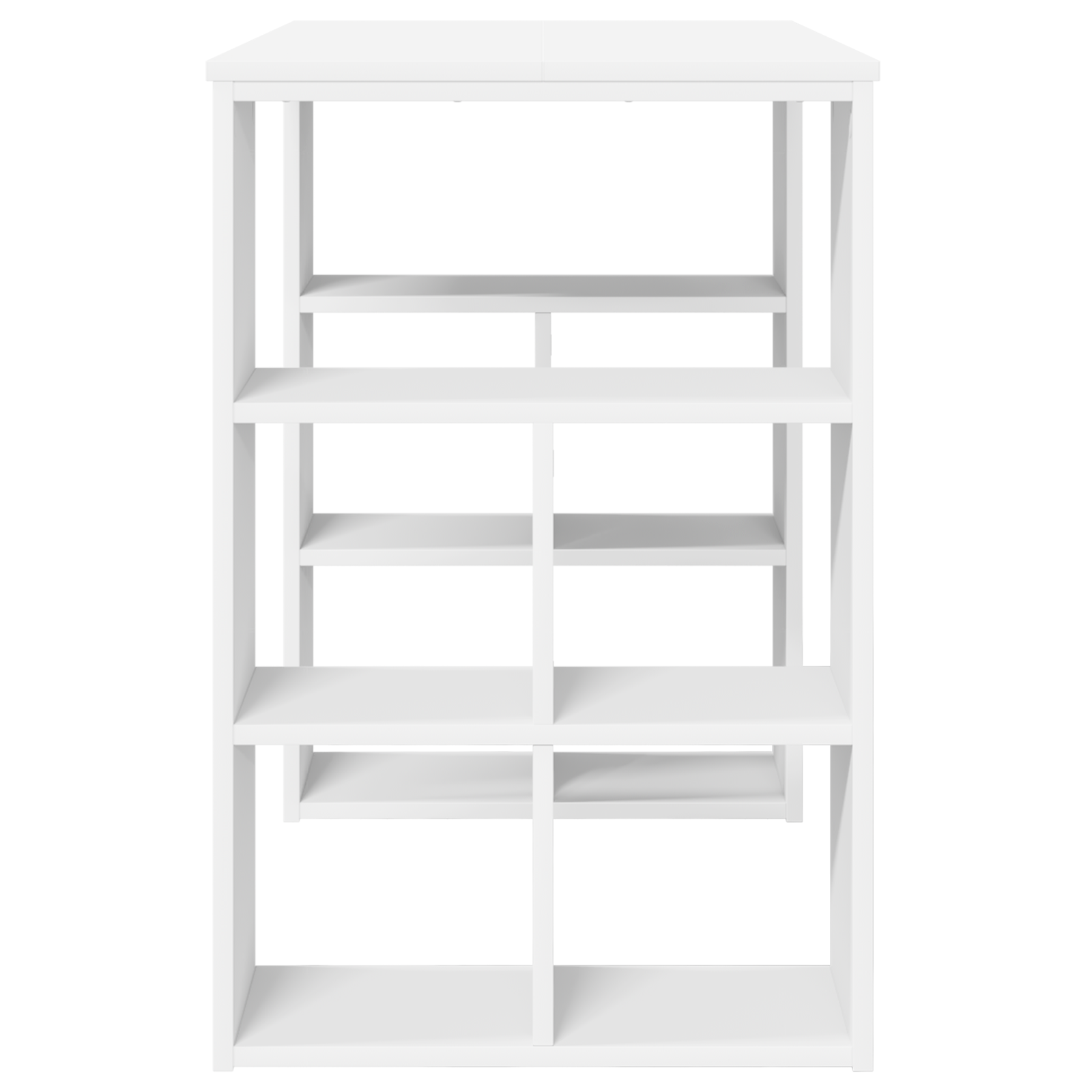 White Corner Desk White MDF Medium Storage White Corner Desk - Image 5