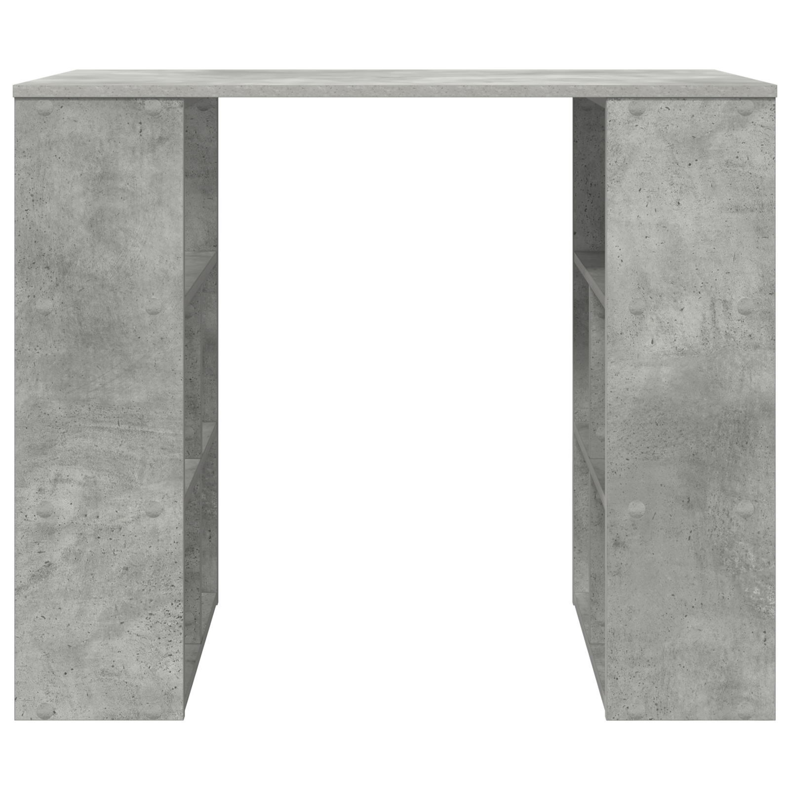 Corner Desk Concrete grey Particle board Medium Storage - Image 4