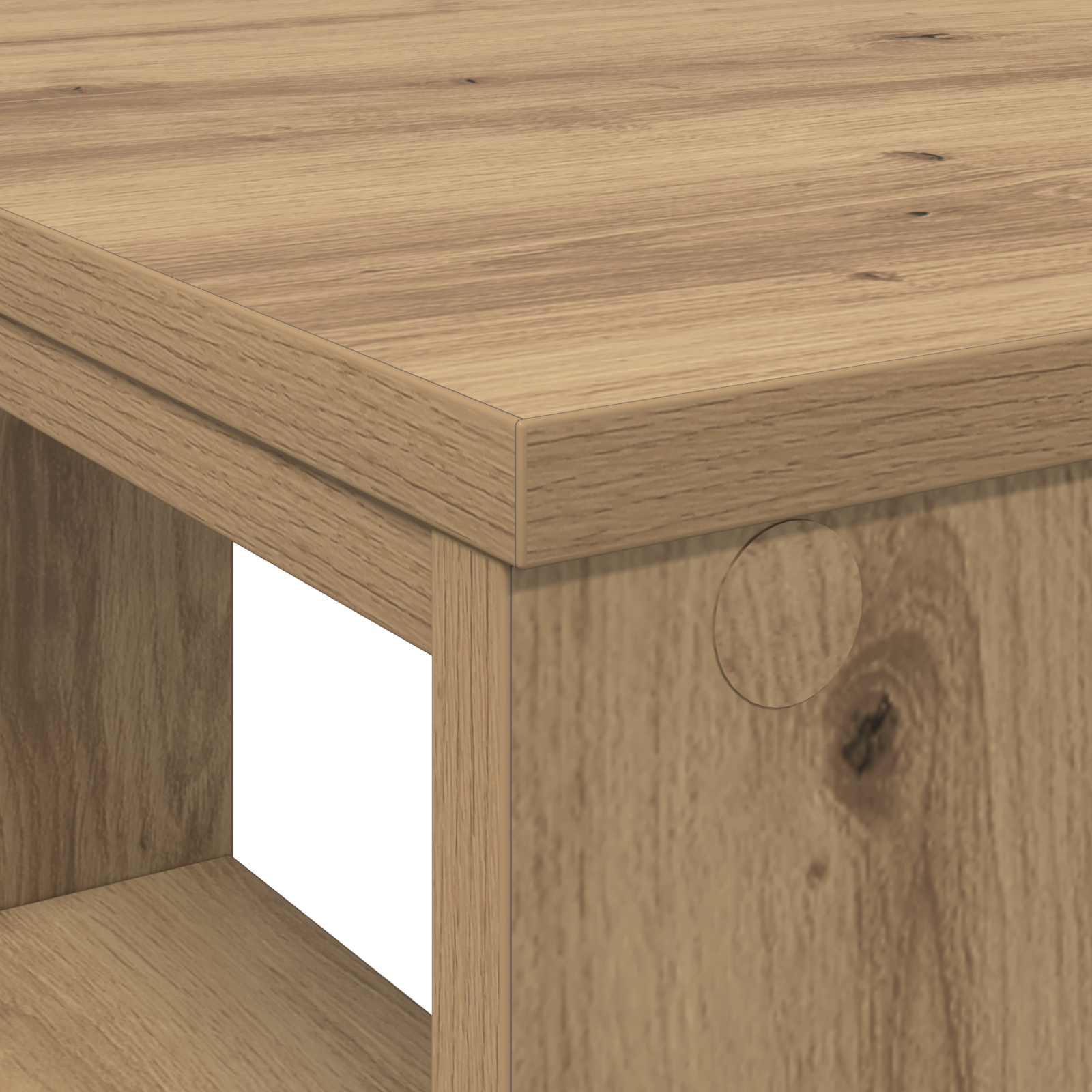 Corner Desk Artisan oak Engineered wood Medium Sleek - Image 7