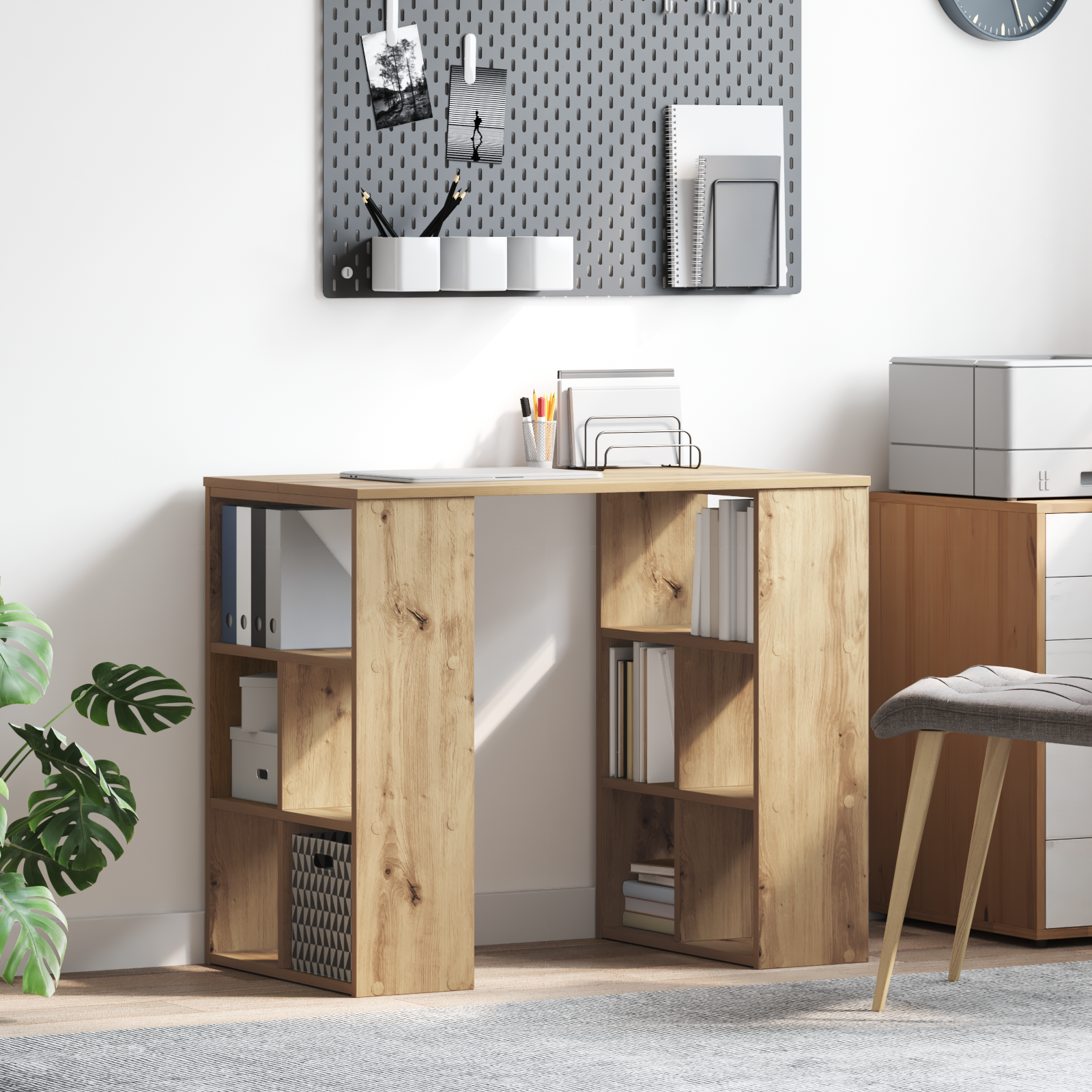 Corner Desk Artisan oak Engineered wood Medium Sleek