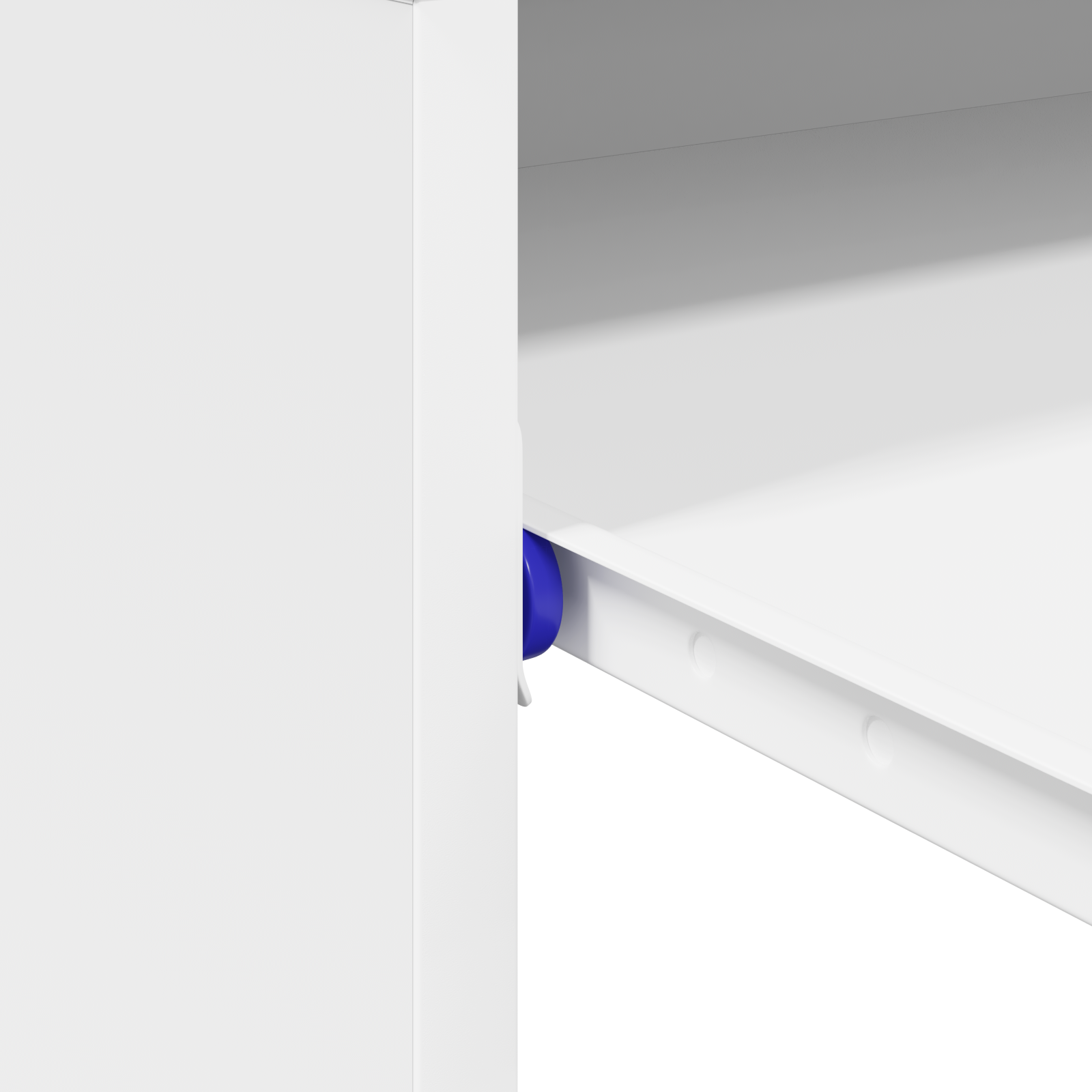 Computer Desk White Engineered wood Compact Organizers - Image 9