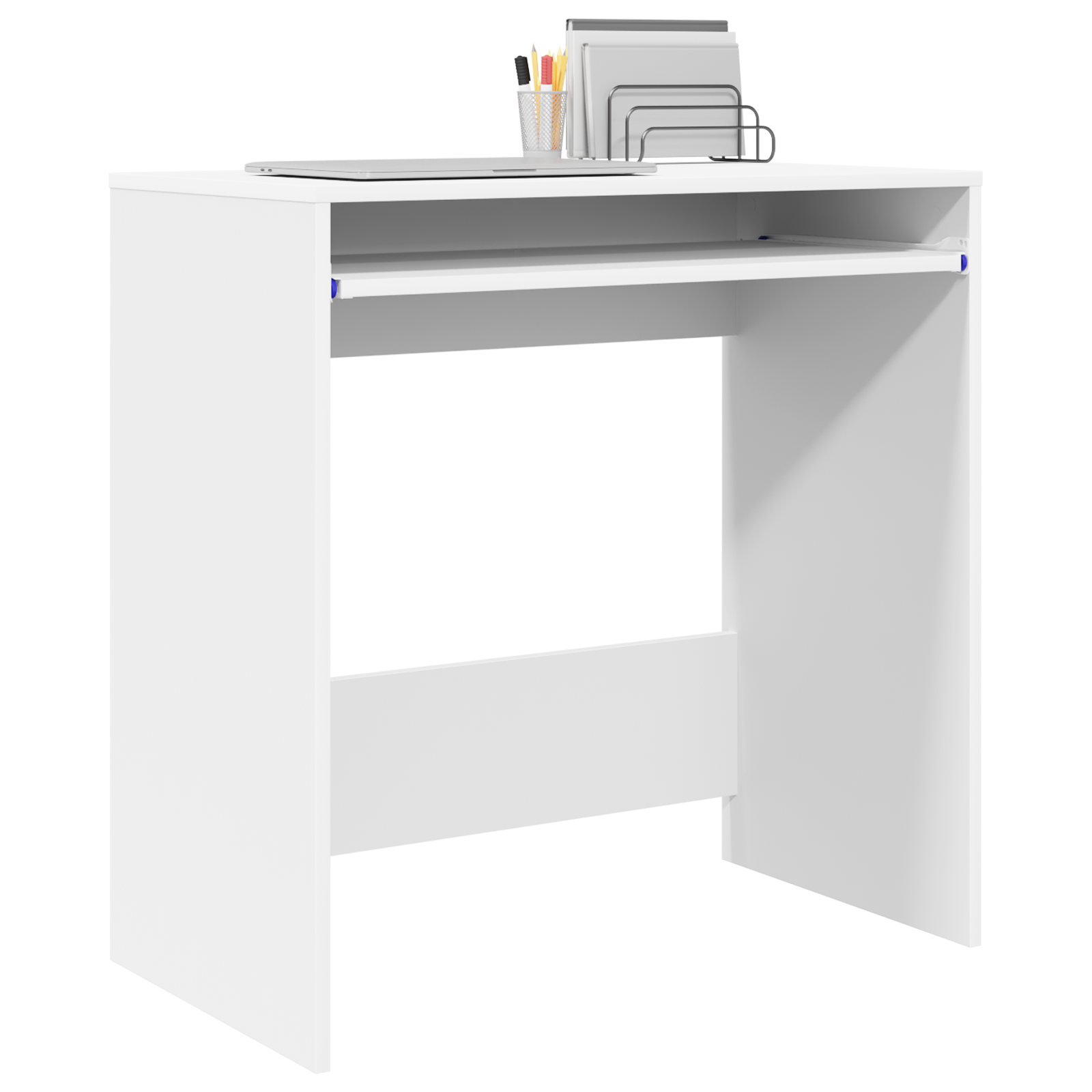 Computer Desk White Engineered wood Compact Organizers - Image 3