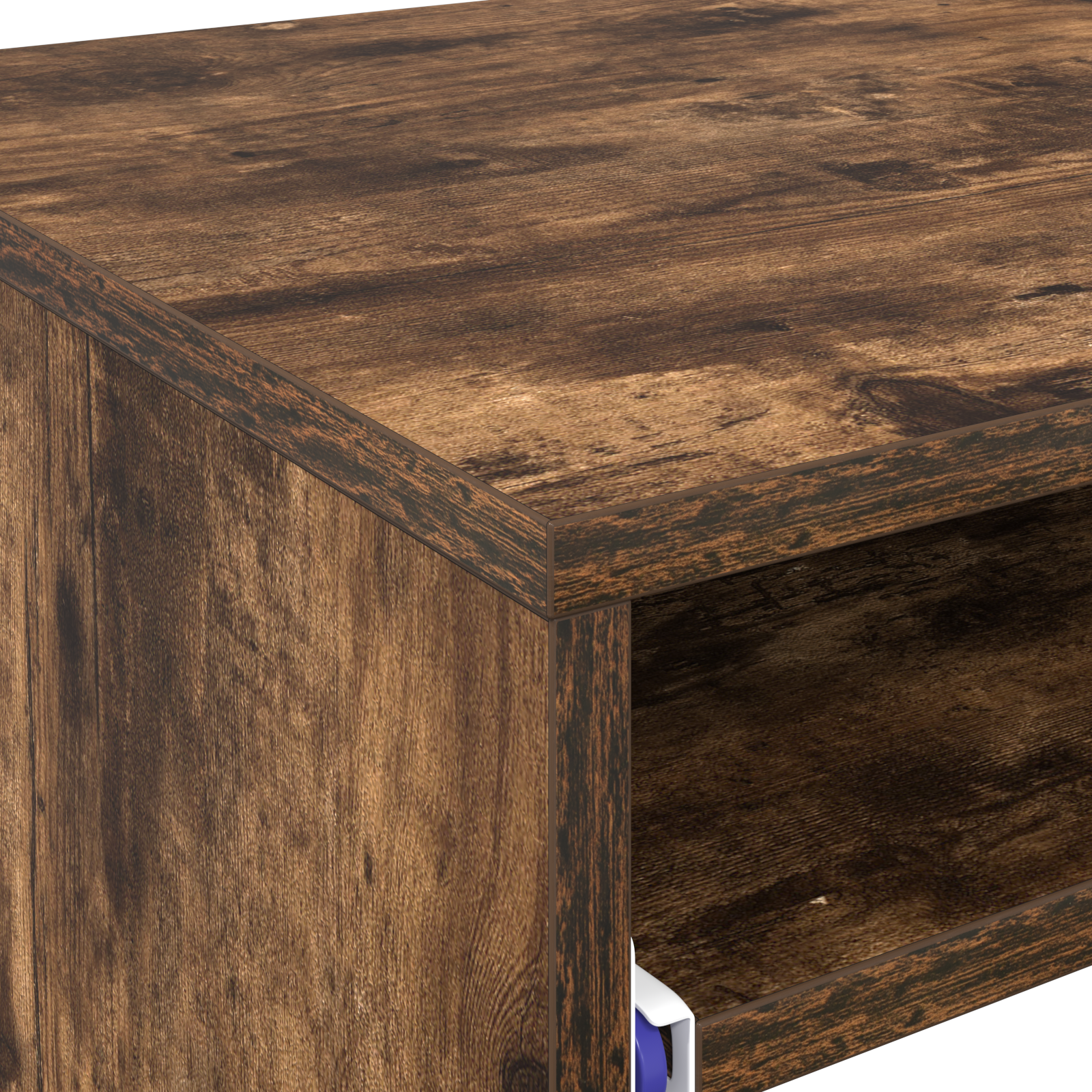Computer Desk Smoked oak Particle board Compact Simple - Image 8