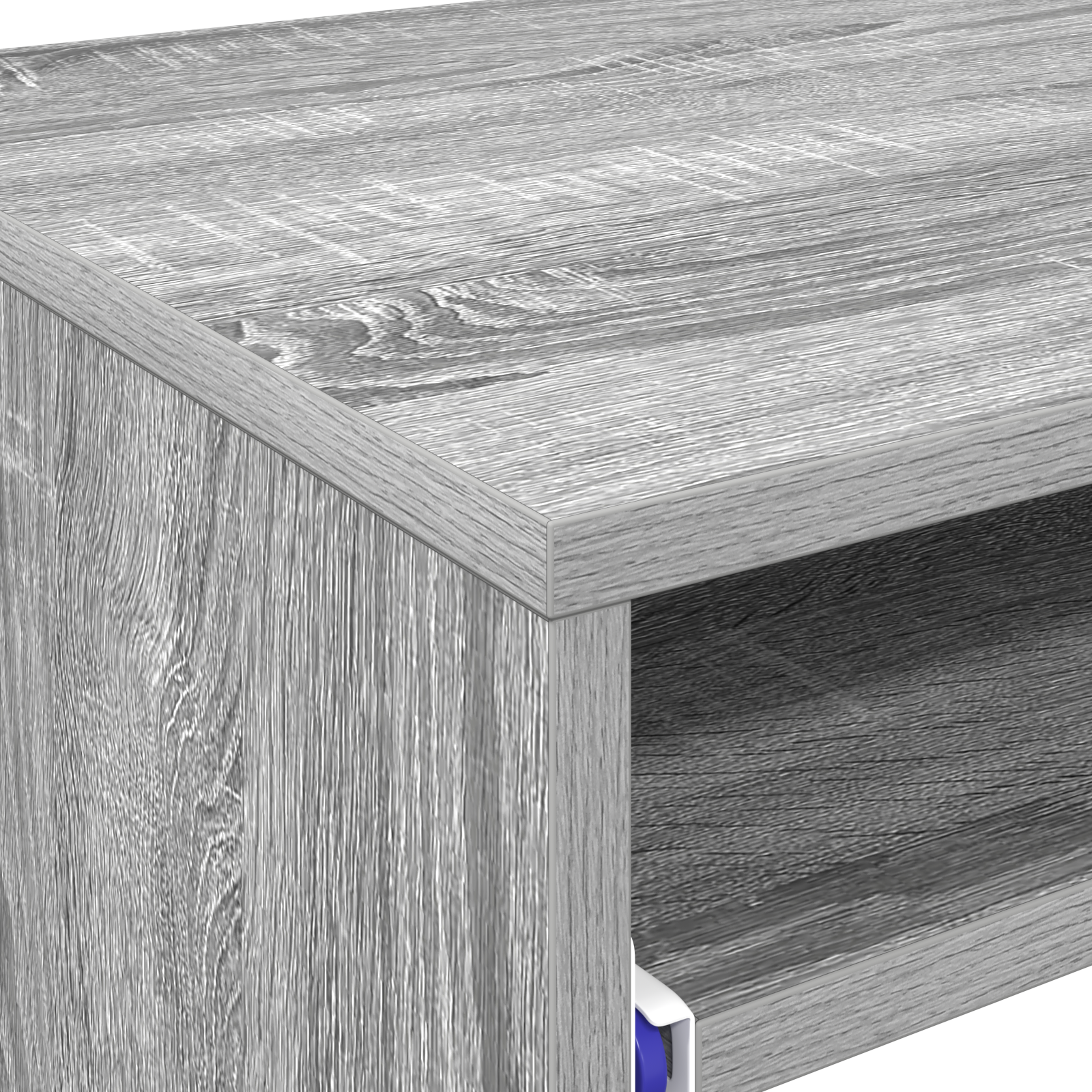 Computer Desk Grey Sonoma Engineered wood Compact Simple - Image 8