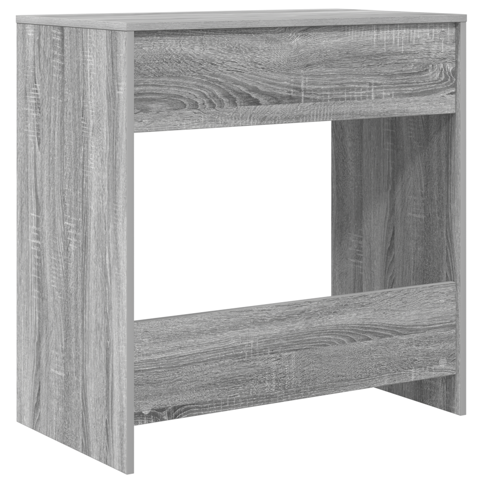 Computer Desk Grey Sonoma Engineered wood Compact Simple - Image 7