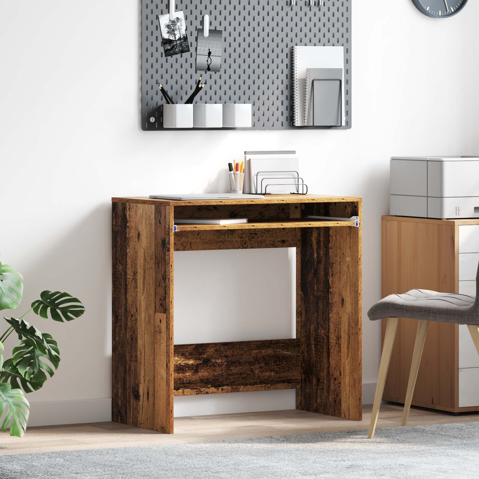 Writing Desk Old wood Engineered wood Standard Storage