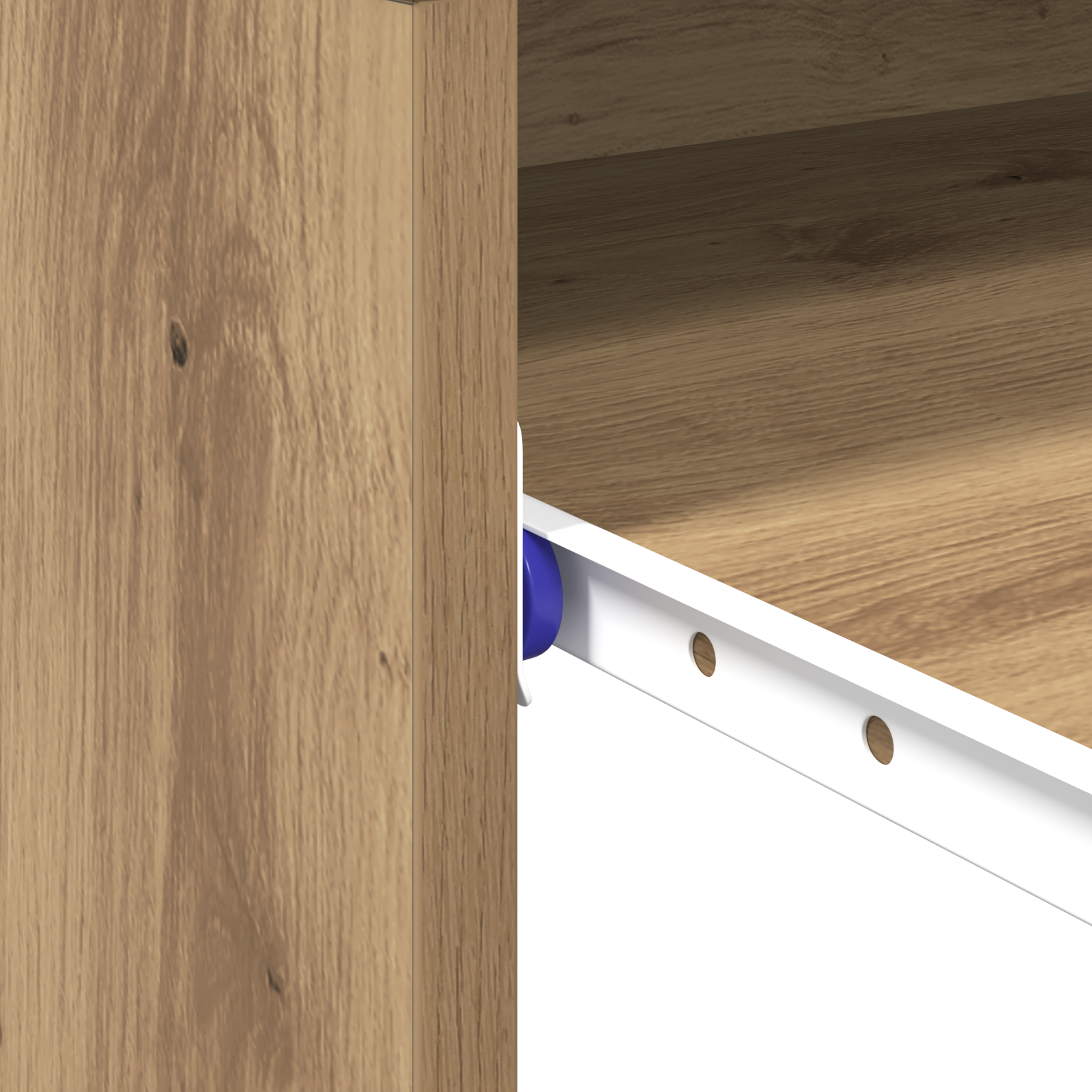 Computer Desk Artisan Oak Engineered Wood Standard Simple - Image 9