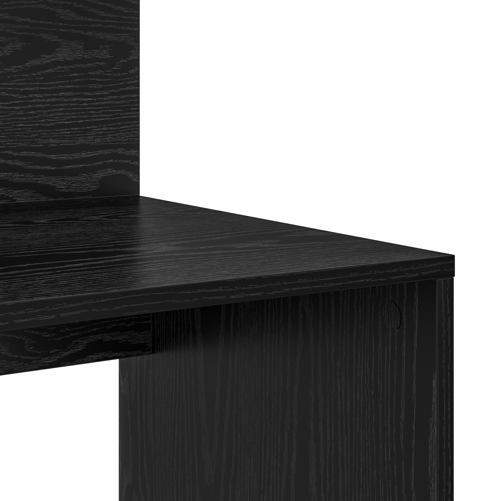 Desk with Storage Black Oak 90x48x101.5 cm Engineered wood - Image 7