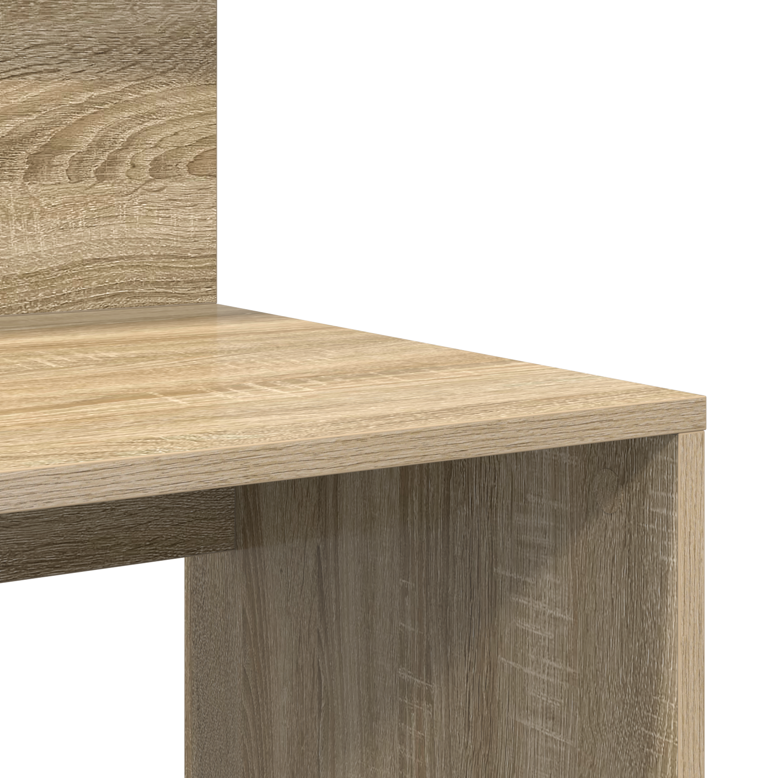 Desk with Storage Sonoma Oak 90x48x101.5 cm Engineered Wood - Image 7