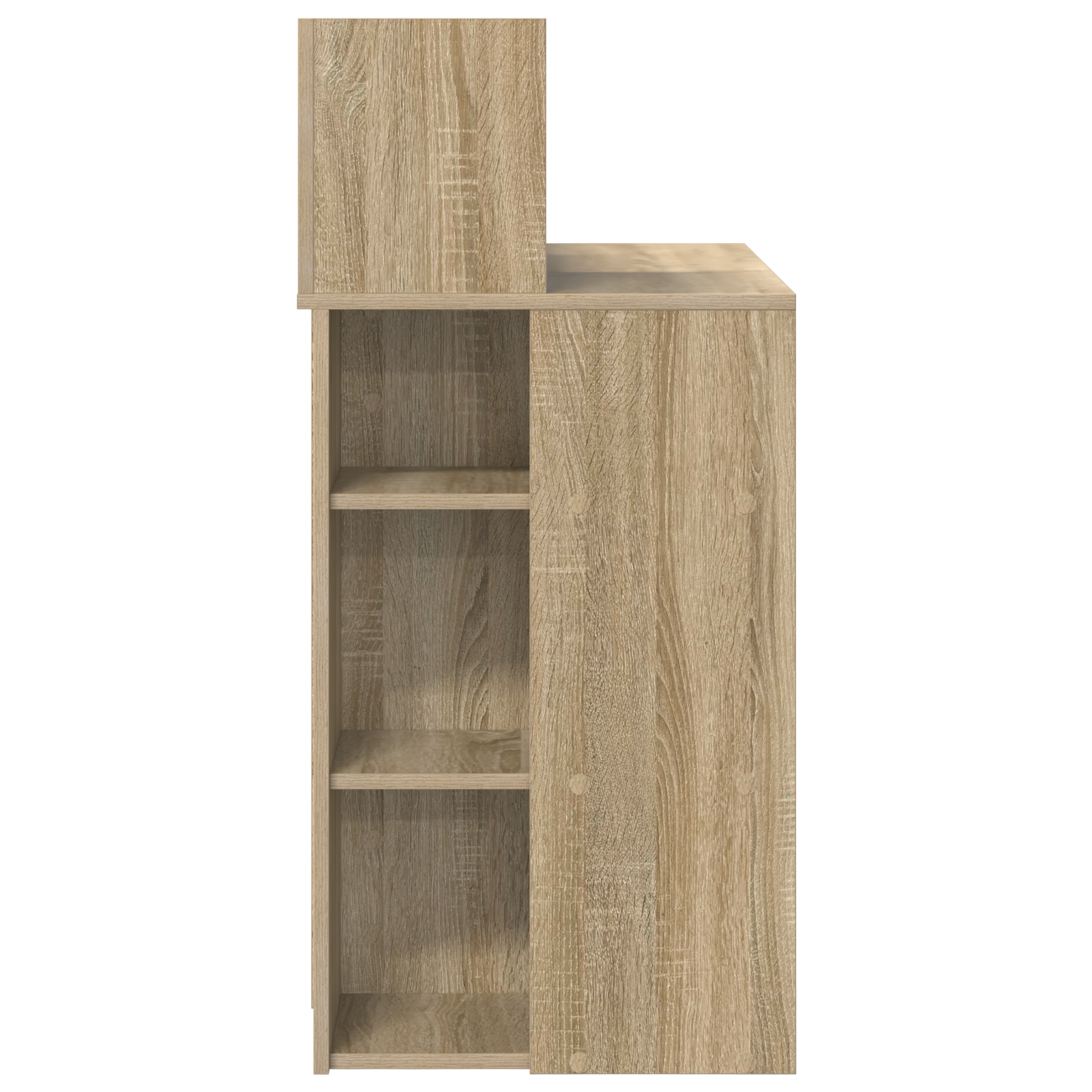Desk with Storage Sonoma Oak 90x48x101.5 cm Engineered Wood - Image 5