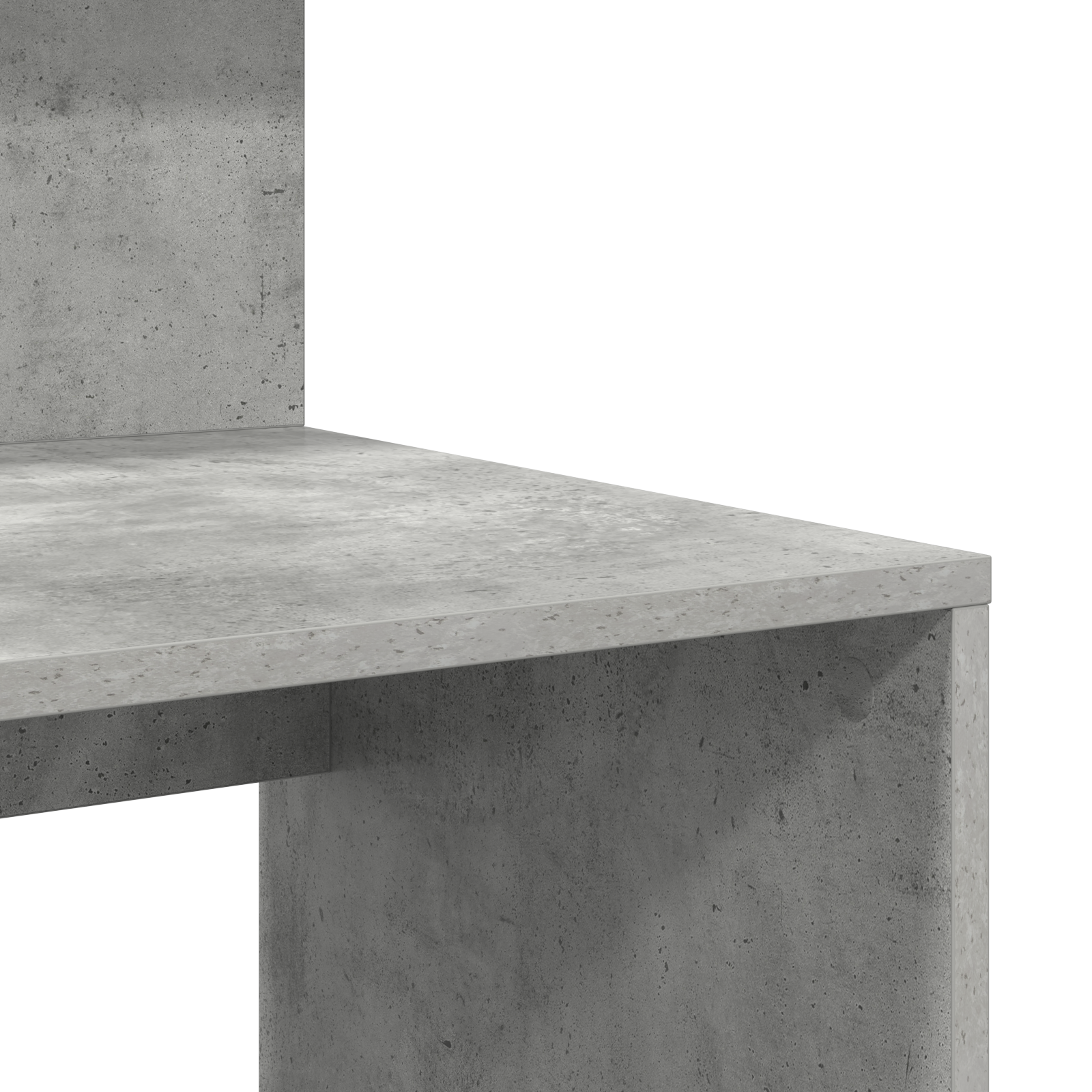 Desk with Storage Concrete Grey 90x48x101.5 cm Engineered wood - Image 7