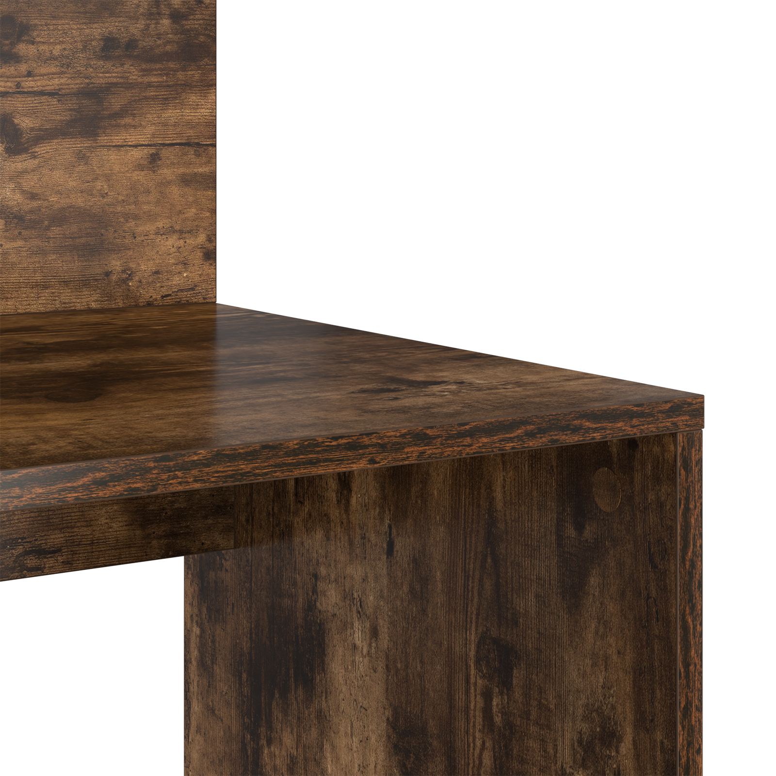 Desk with Storage Smoked Oak 90x48x101.5 cm Engineered Wood - Image 7