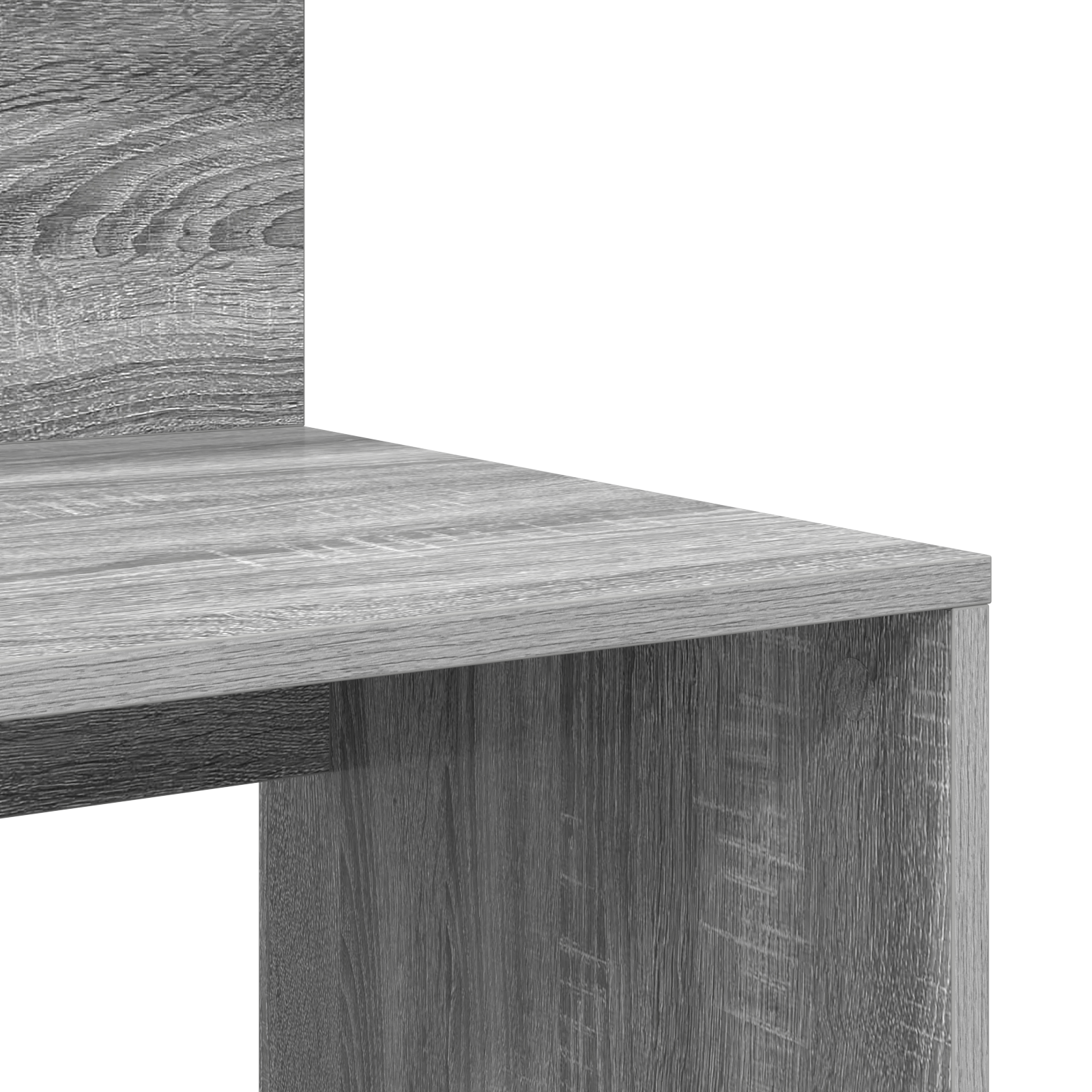 Desk with Storage Grey Sonoma 90x48x101.5 cm Engineered wood - Image 7