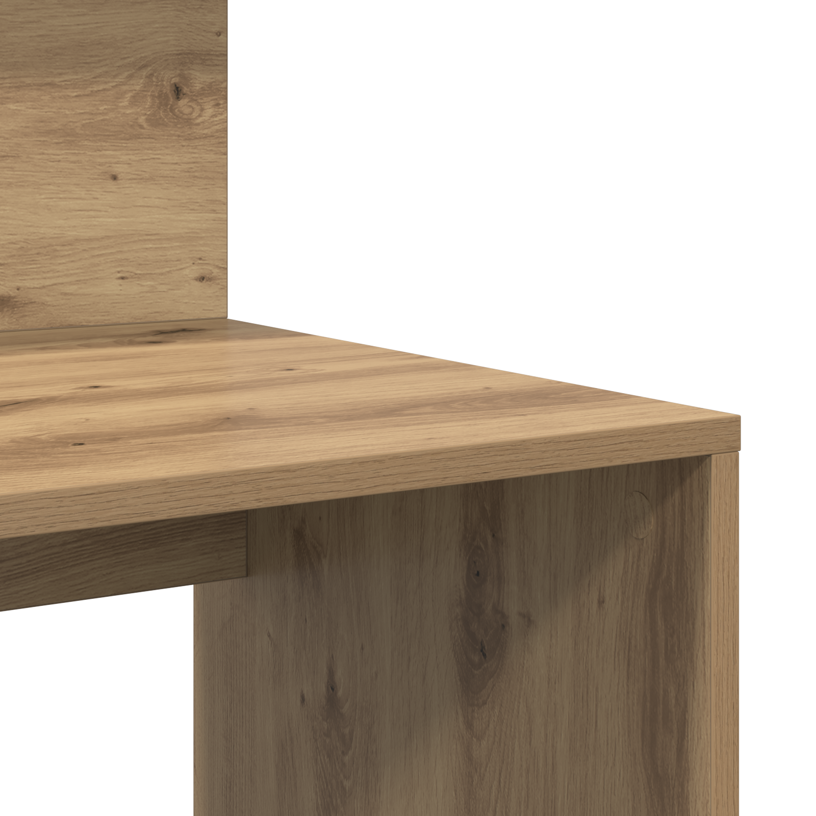 Desk with Storage Artisan Oak 90x48x101.5 cm Engineered wood - Image 7