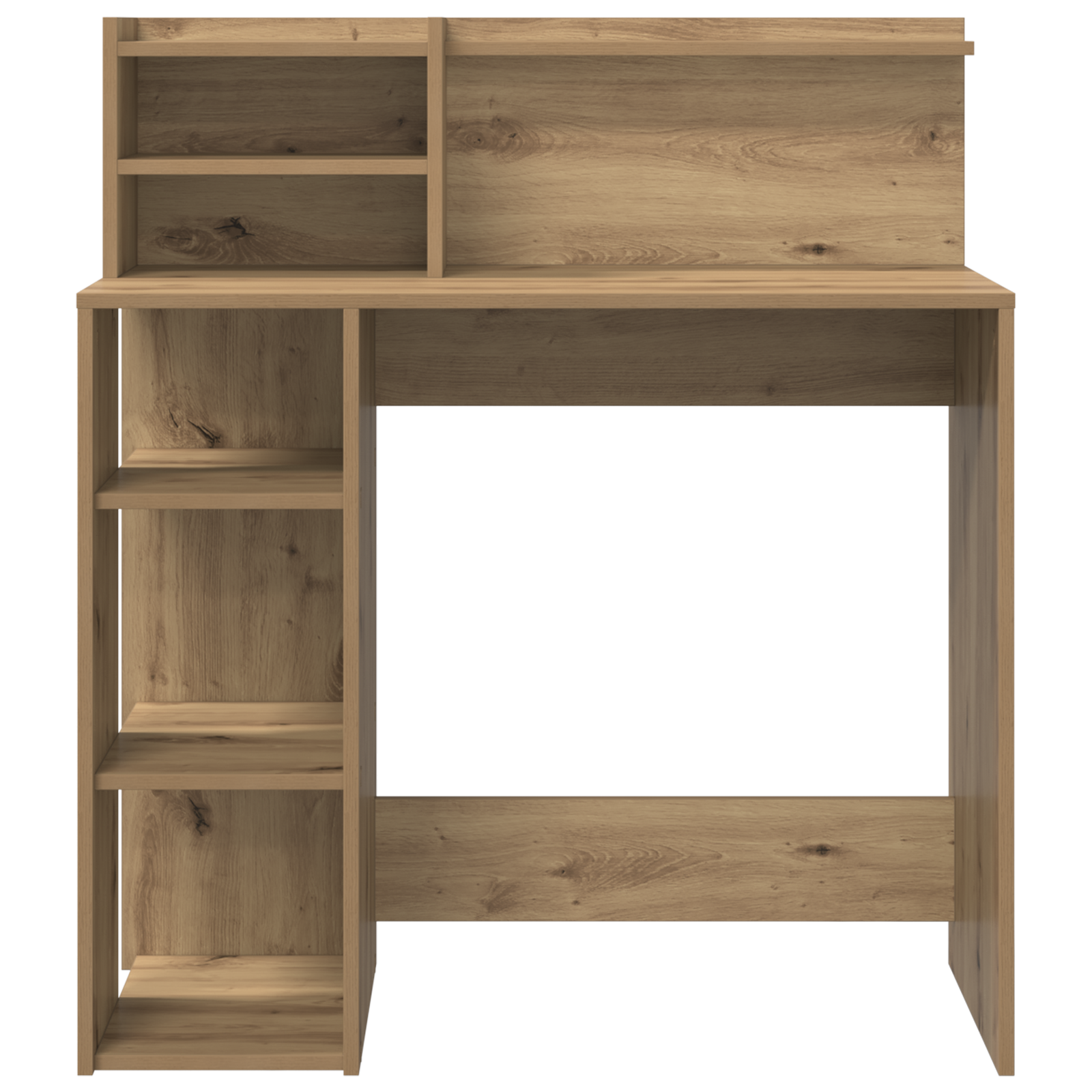 Desk with Storage Artisan Oak 90x48x101.5 cm Engineered wood - Image 4
